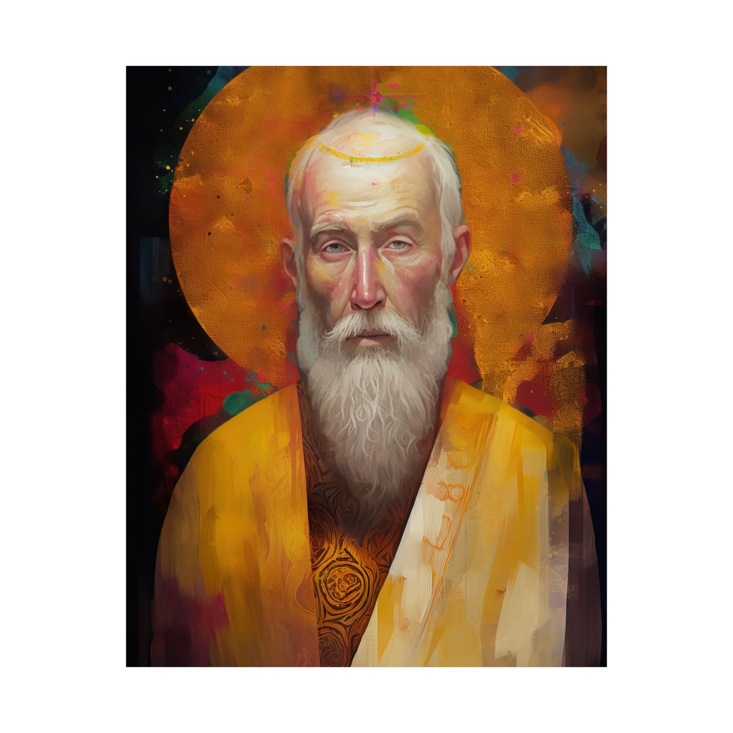 Saint Simon the Apostle Print - Sanctified Souls Print - Multiple Sizes - Premium Matte Vertical Posters