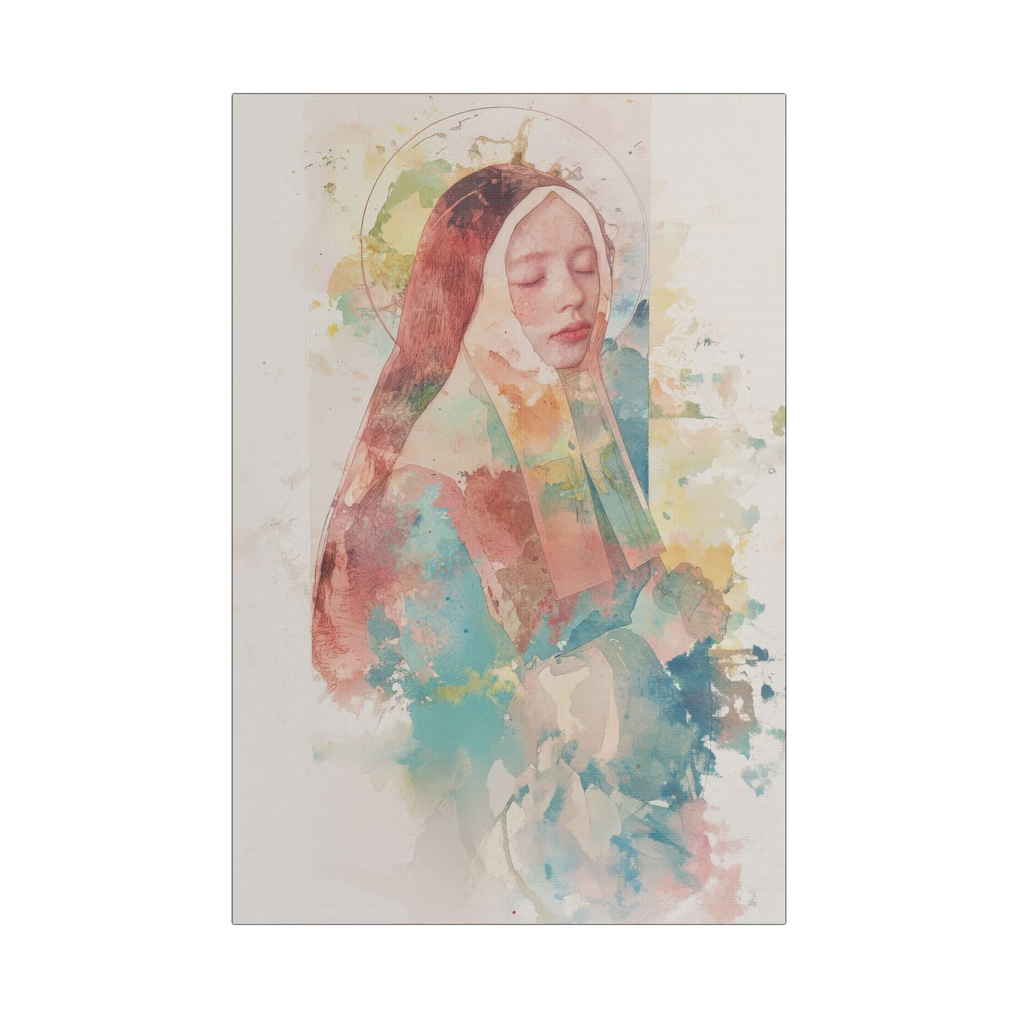 Saint Bernadette - Museum Wrapped Canvas - Sanctified Souls Print - Religious Art for your Home