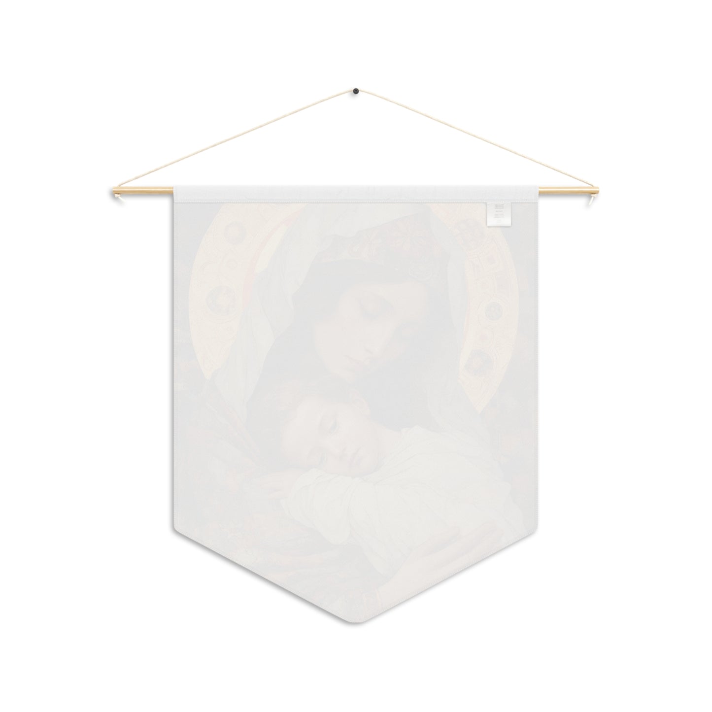 Cradle of Grace Wall Banner / Wall Hanging - Catholic Home Art - Virgin Mary / Madonna and Christ Child - 18" x 21" -