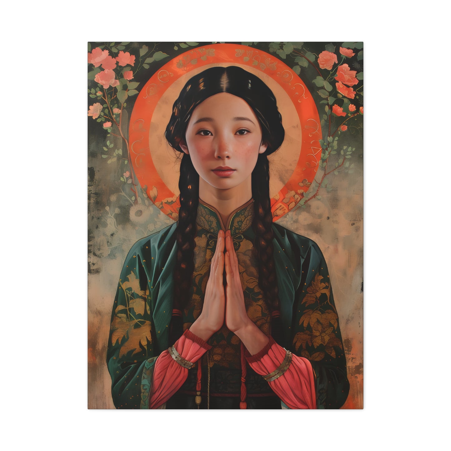 Saint Anna Wang - Museum Wrapped Canvas - Sanctified Souls Print - Art for your Home - Religious Art -  Martyr of China