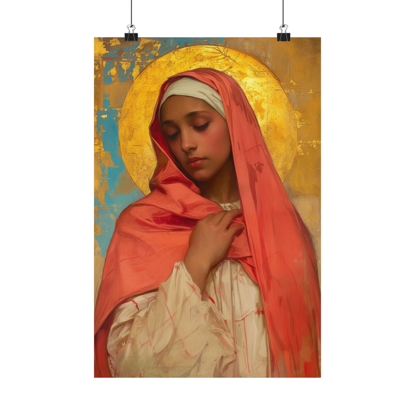 Saint Lea of Rome - Sanctified Souls Print - Multiple Sizes - Premium Matte Vertical Posters - Catholic Saint Art