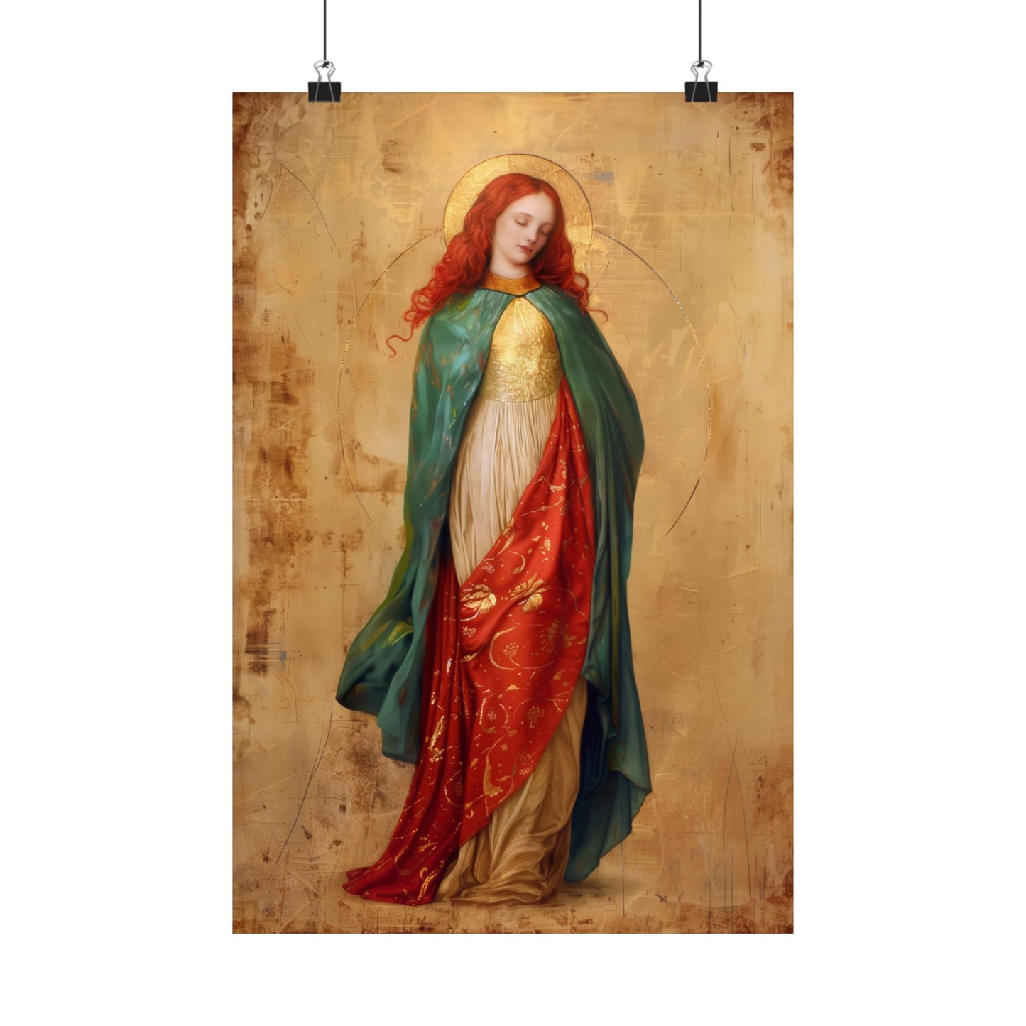 Resilient Spirit - Mary Magdalene's Faithful Path - Sanctified Souls Print - Multiple Sizes - Premium Posters - Catholic Art - Christian
