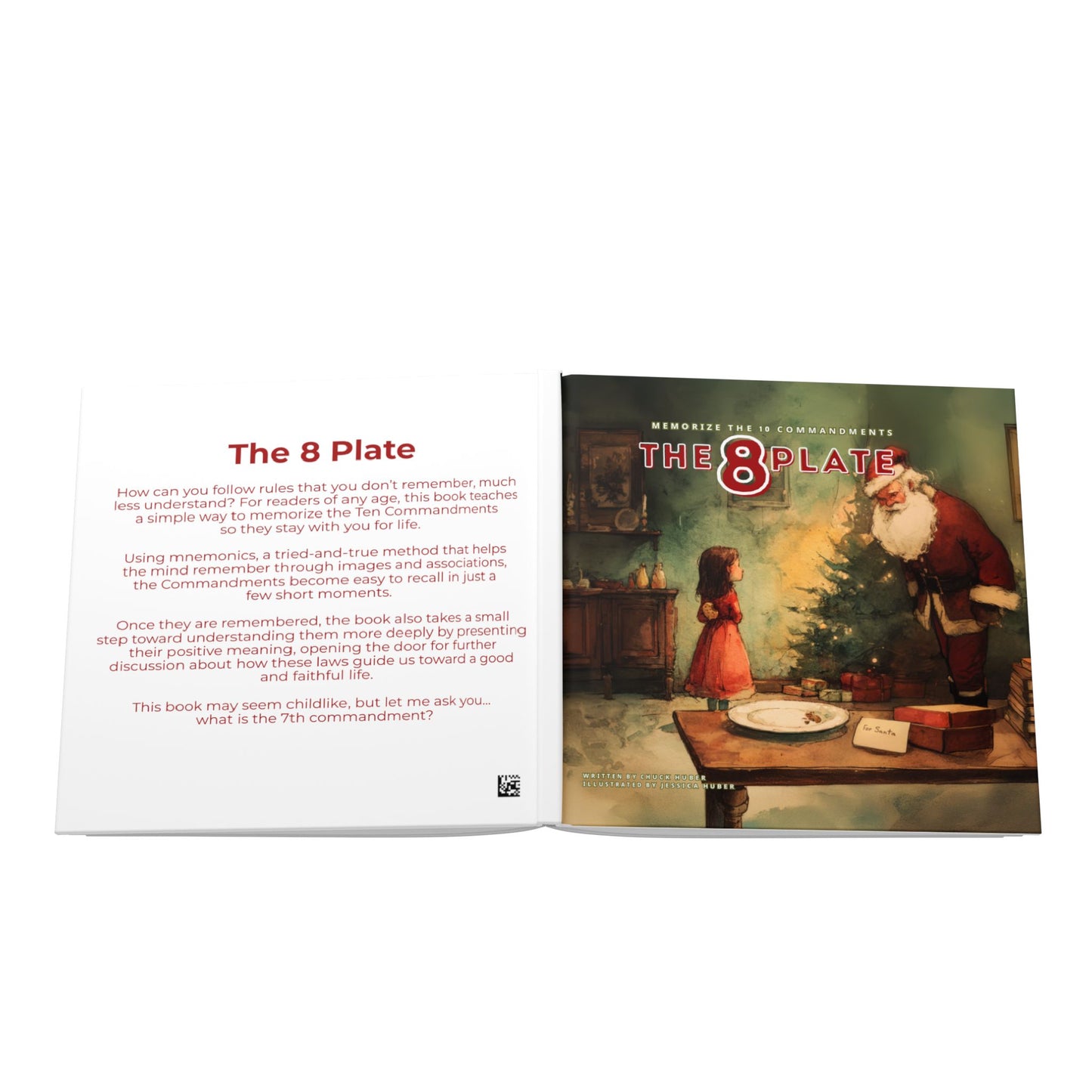 The 8 Plate (Hardcover) Ten Commandments Book | Catholic Memory Book for Kids | Bible Mnemonics for Children | Christian Kids Book
