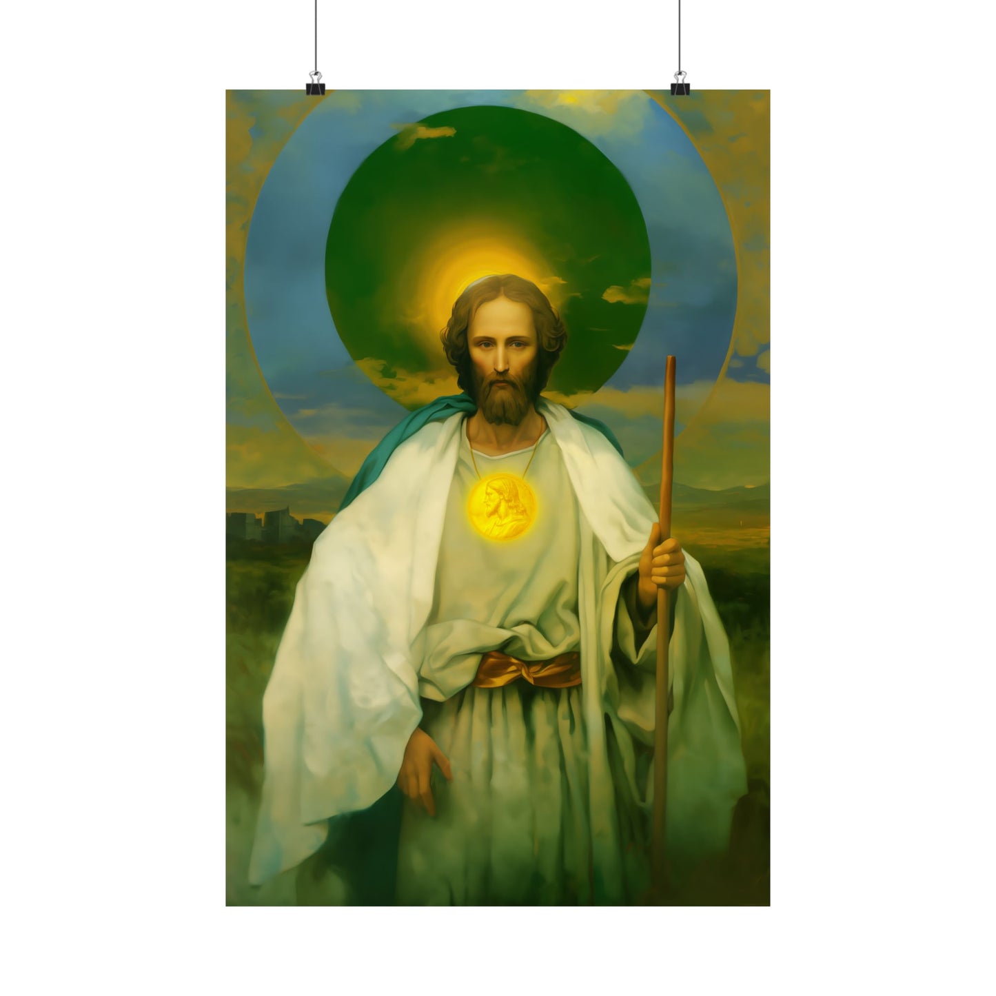 Saint Jude Thaddaeus the Apostle - Sanctified Souls Print - Multiple Sizes - Premium Matte Vertical Posters