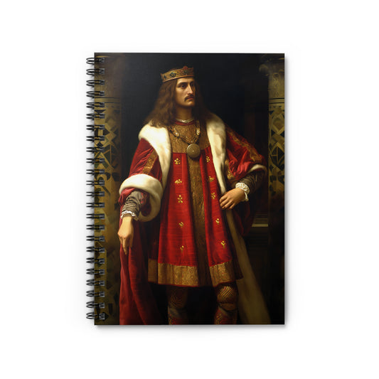 Saint Stephan the Great Journal - Sanctified Souls Art - Religious Based Notebook - Spiral Notebook - Ruled Line