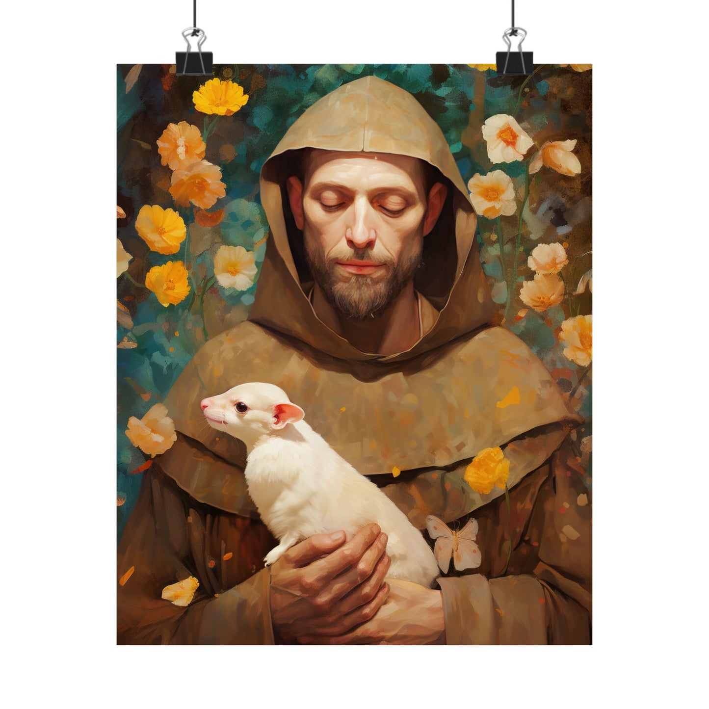 Saint Francis of Assisi - Sanctified Souls Print - Multiple Sizes - Premium Matte Vertical Posters