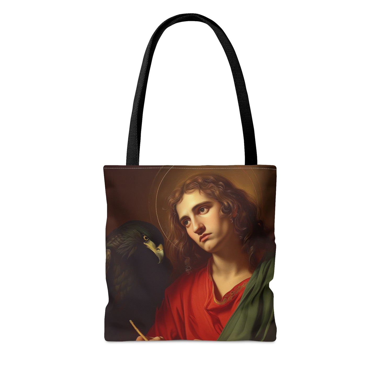 Saint John the Apostle Tote Bag - Large Medium Small Faith Art Bag - Re usable Tote Purse - Double Sided - Catholic Art Bag