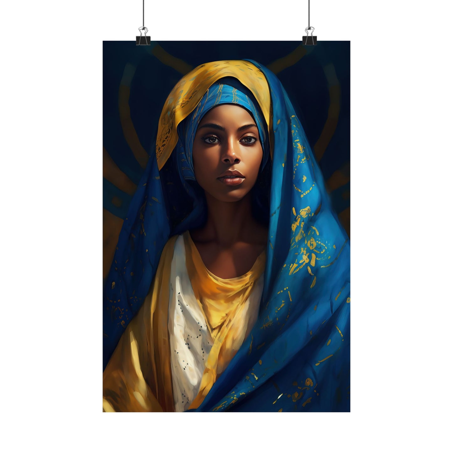 Mary The Blessed Virgin - Sanctified Souls Print - Multiple Sizes - Premium Matte Vertical Posters