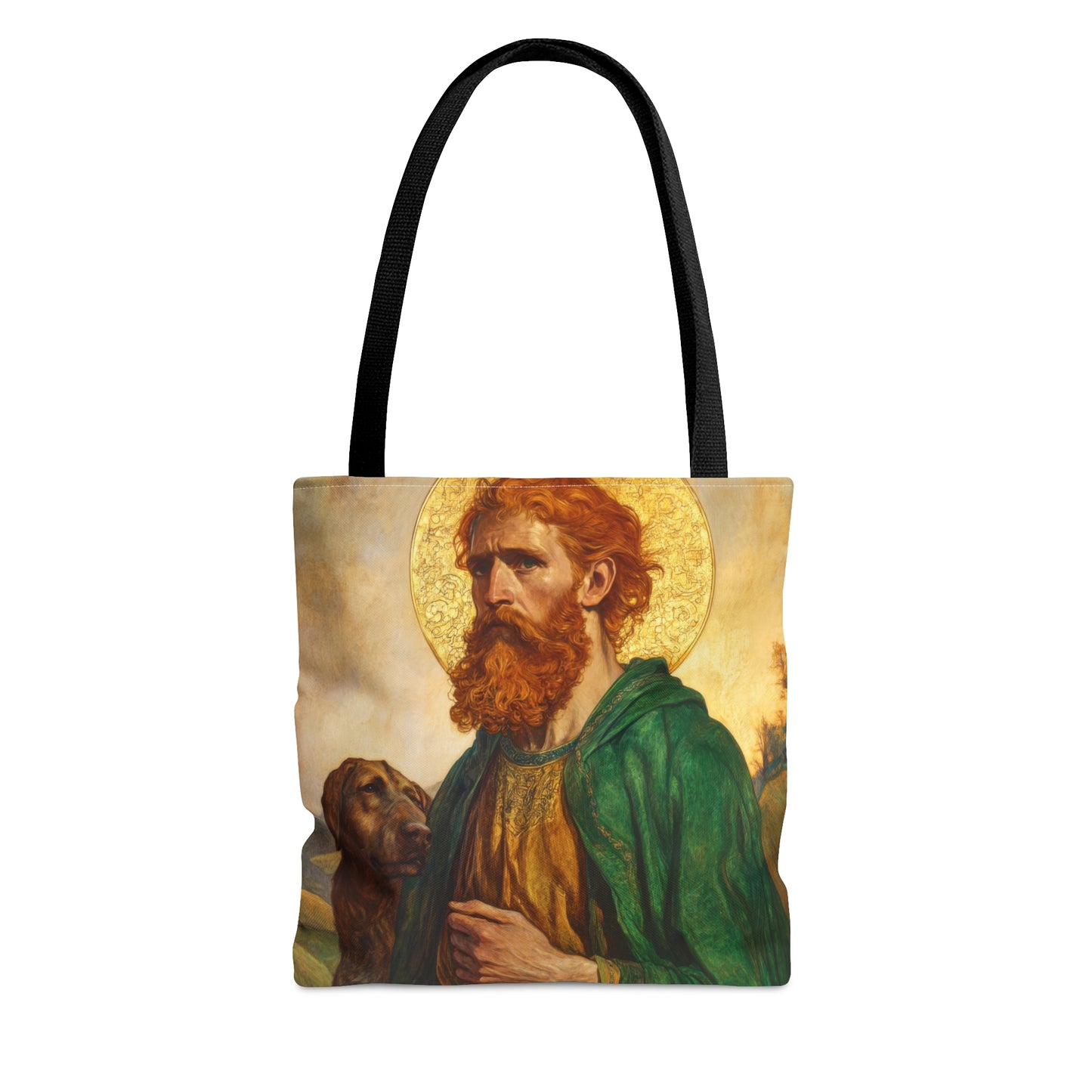 Saint Andrew the Scot Tote Bag - Large Medium Small Faith Art Bag - Catholic Faith Purse - Religious - Reusable - Prayer Bag