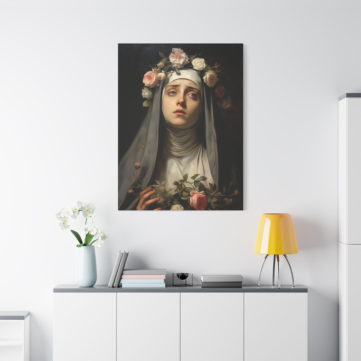 Saint Rose of Lima Canvas Print - Multiple Sizes - Catholic Home art - Museum Wrapped Canvas - Sanctified Souls Print