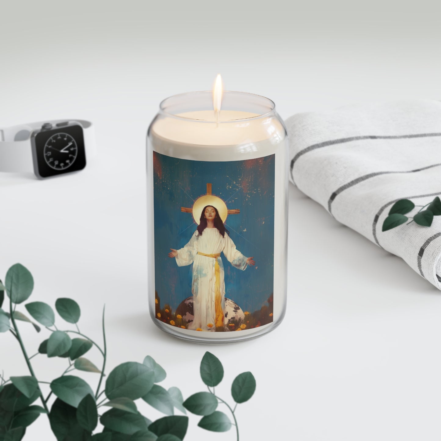 Our Lady of Akita - Mother Mary - Scented Prayer Candle, 13.75oz - Tall Size - Religious Prayer Candle