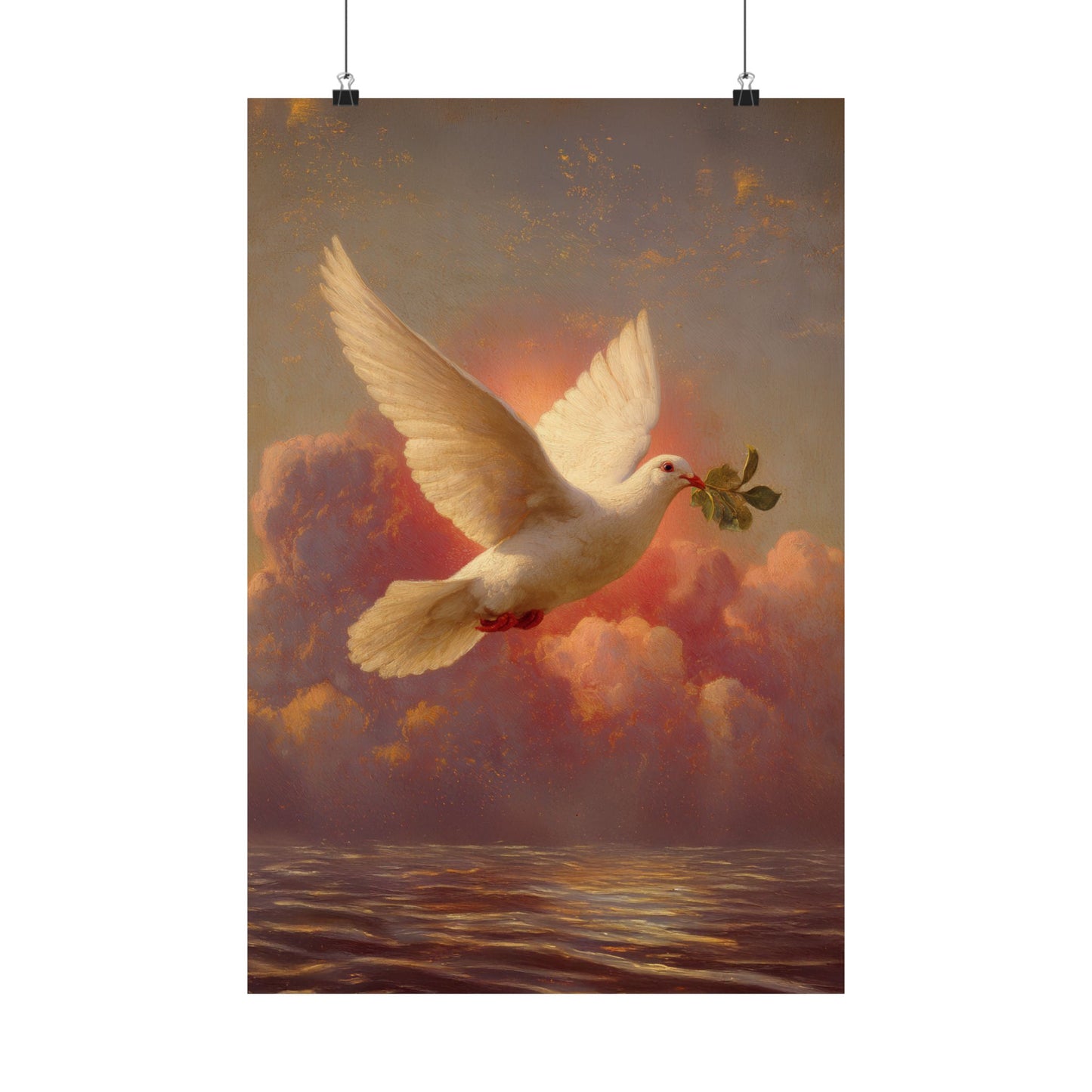 The Spirit Who Restored the Horizon - Holy Spirit - The Dove - Sanctified Souls Print - Multiple Sizes - Premium Matte Vertical Posters
