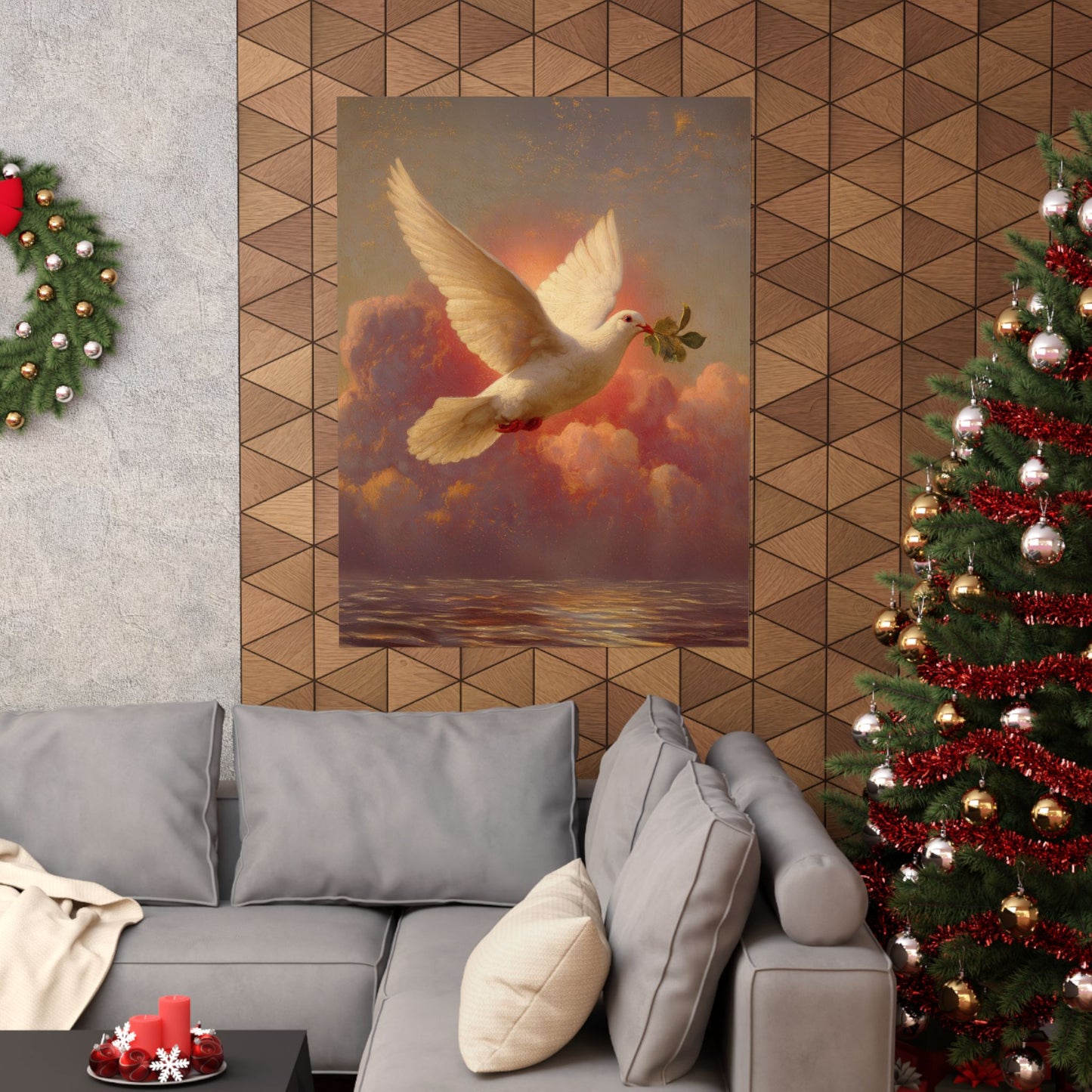 The Spirit Who Restored the Horizon - Holy Spirit - The Dove - Sanctified Souls Print - Multiple Sizes - Premium Matte Vertical Posters