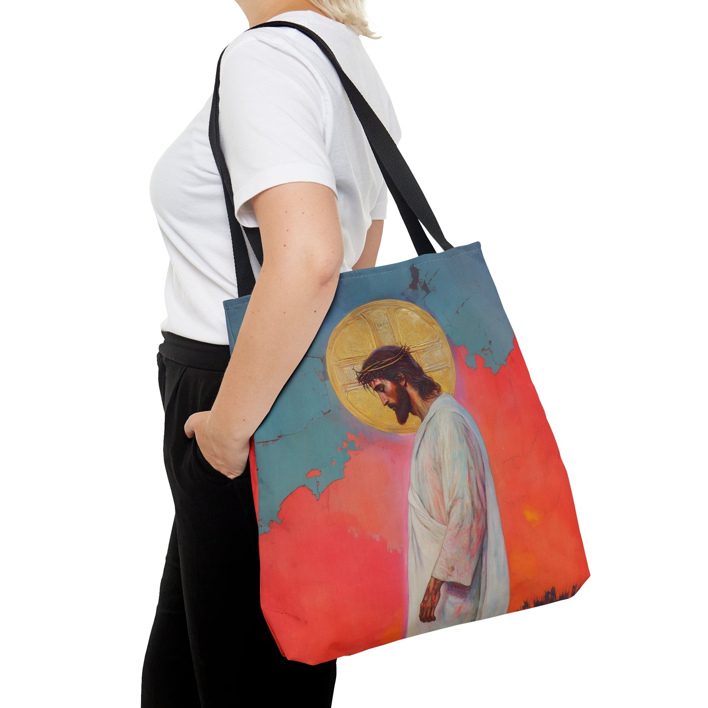 From the Tomb, Eternal Life Tote Bag - Large Medium Small Faith Art Bag - Catholic Faith Purse - Double Sided