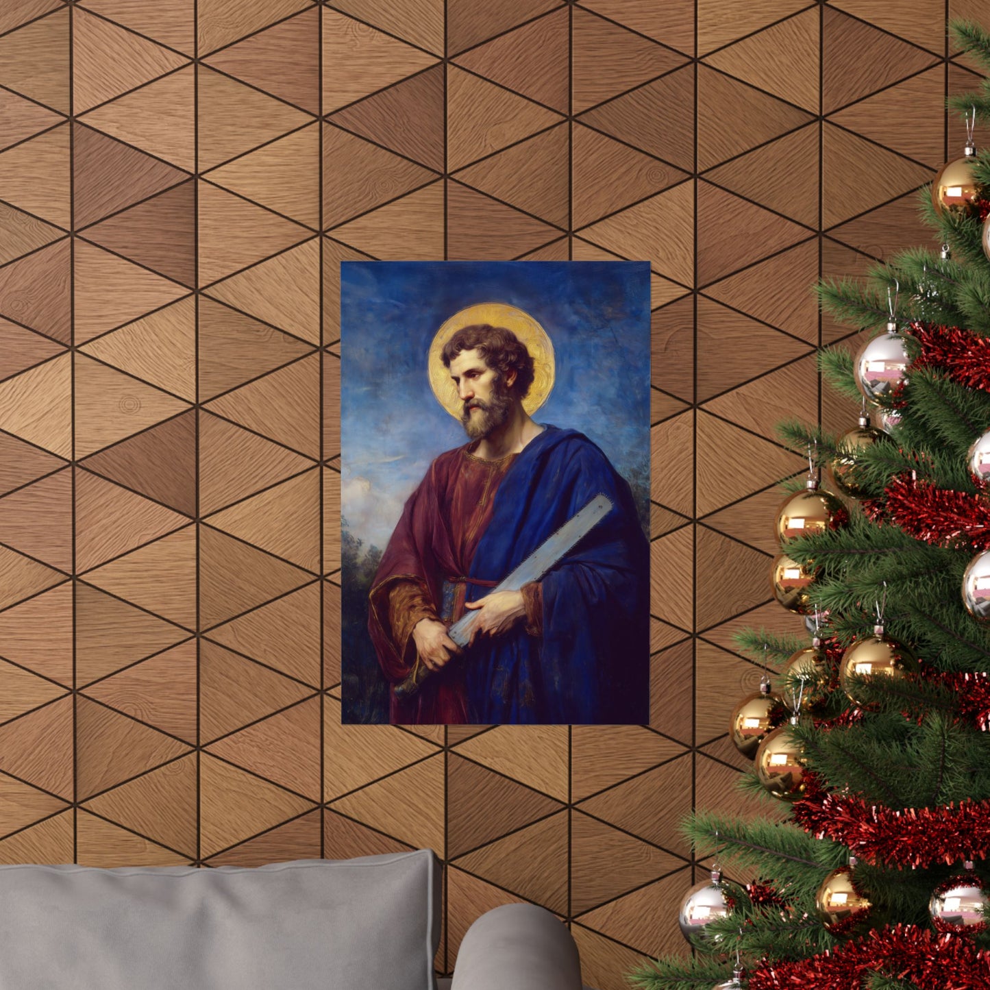 Saint Simon the Apostle  - Sanctified Souls Print - Multiple Sizes - Premium Matte Vertical Posters
