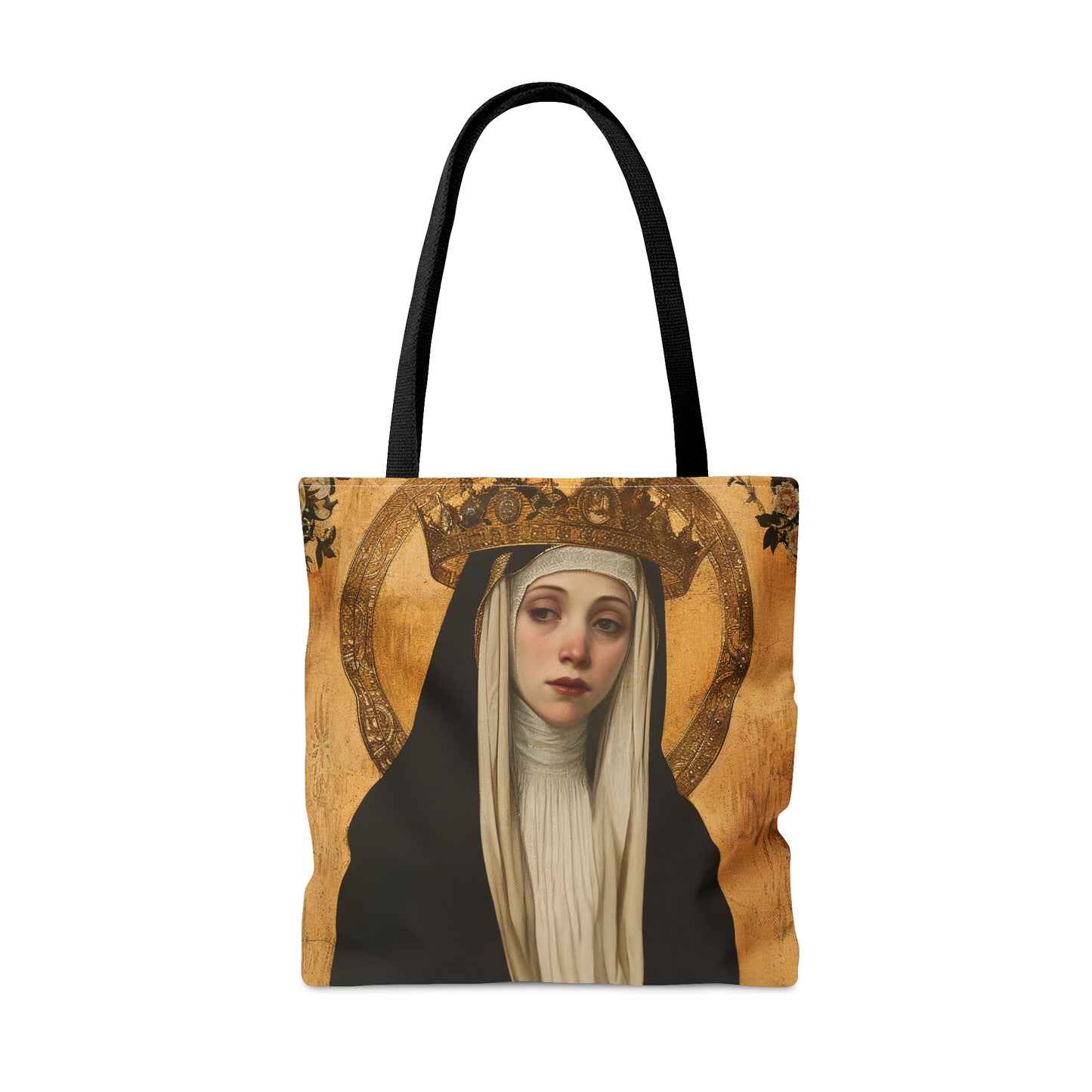 Saint Margaret of Hungary Tote Bag - Purse - Three sizes - Large Medium Small Faith Art Bag - Catholic faith carry-all purse - Double Sided