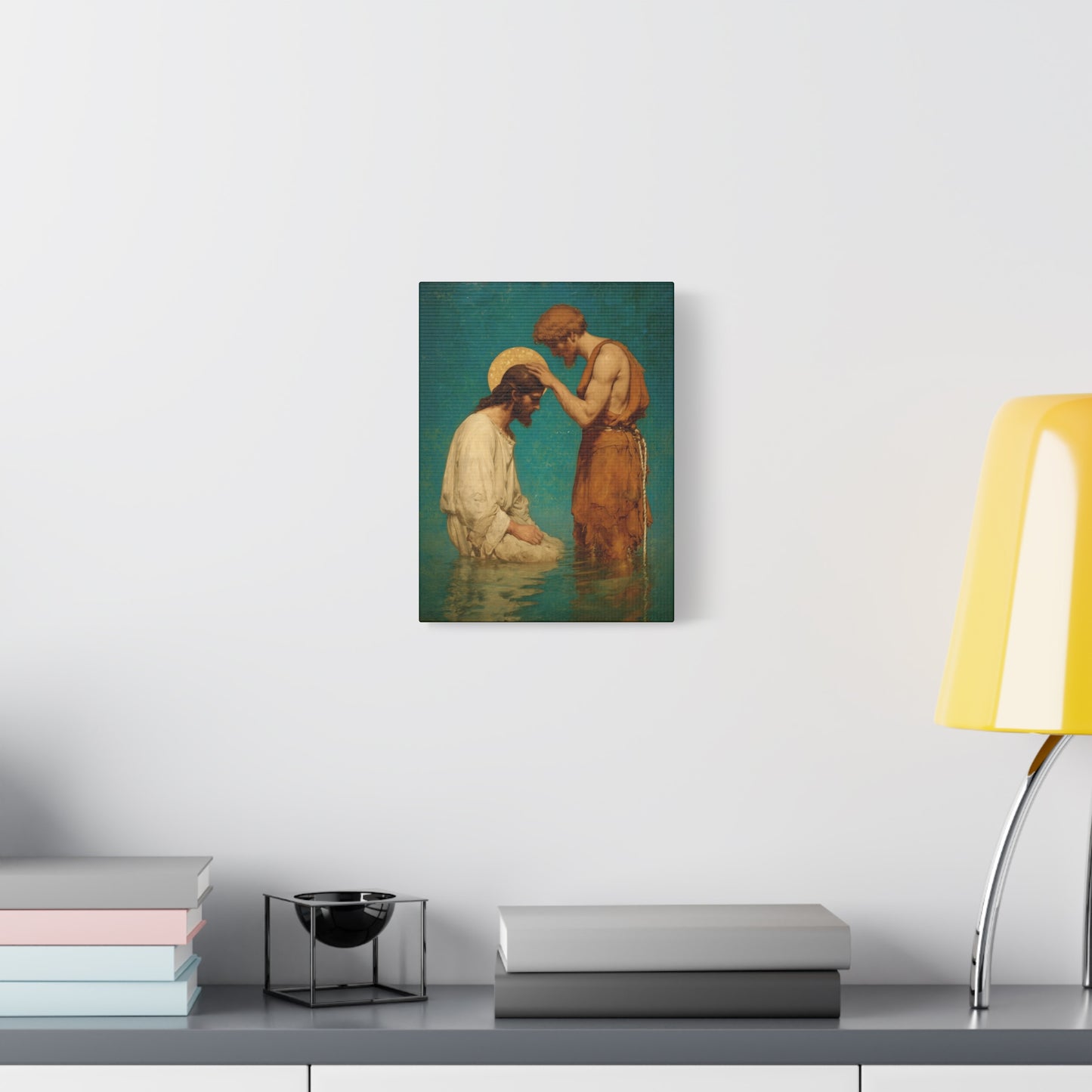 Saint John the Baptist, The Prophet and the Promise - Museum Wrapped Canvas - Print - Religious Art for your Home - Christian print