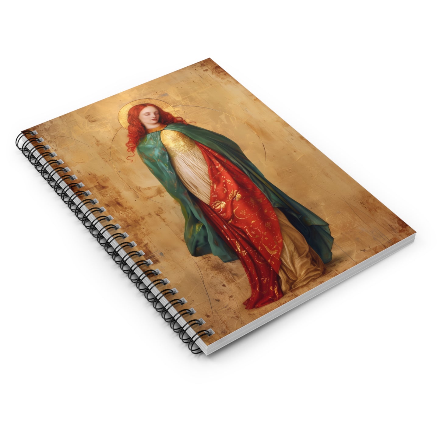 Resilient Spirit - Mary Magdalene's Faithful Path - Sanctified Souls Art - Religious - Spiral Notebook - Catholic - Devotional Journal