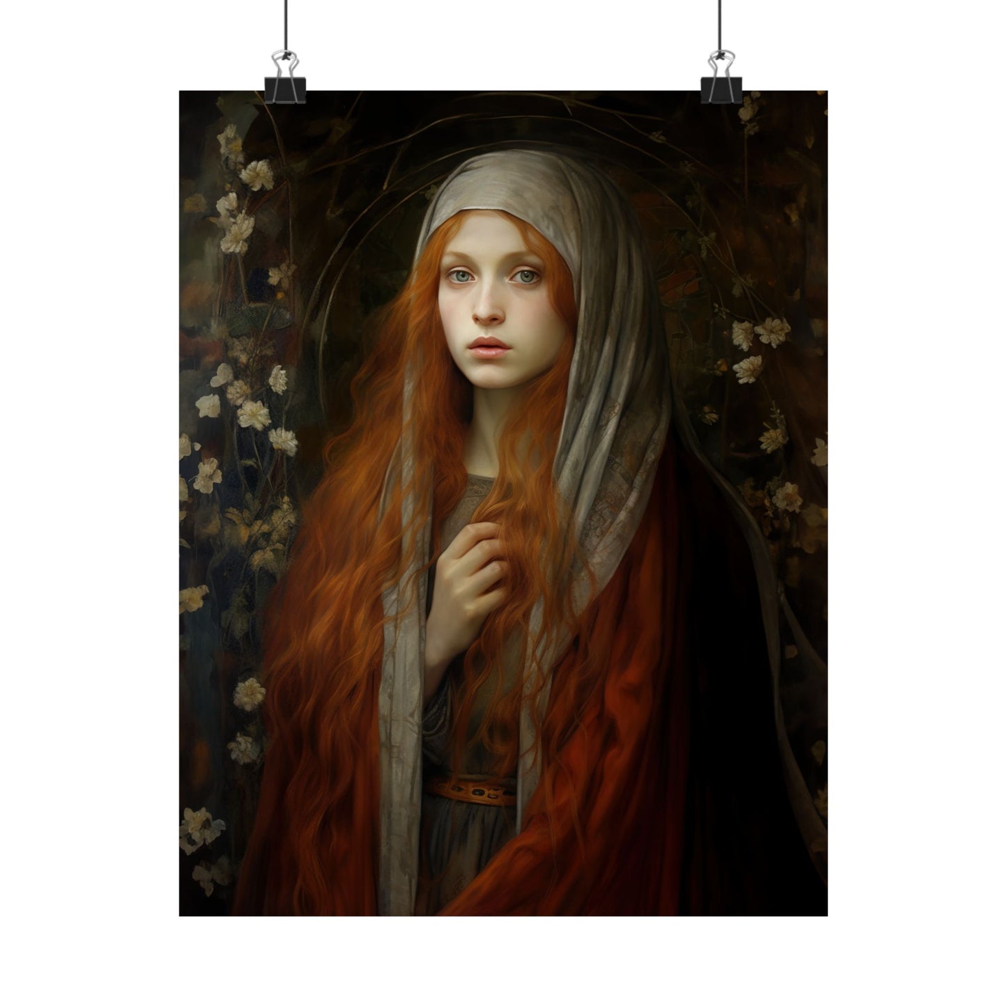Path to Enlightenment- Mary Magdalene's Awakening Print - Sanctified Souls Print - Multiple Sizes - Premium Matte Vertical Posters