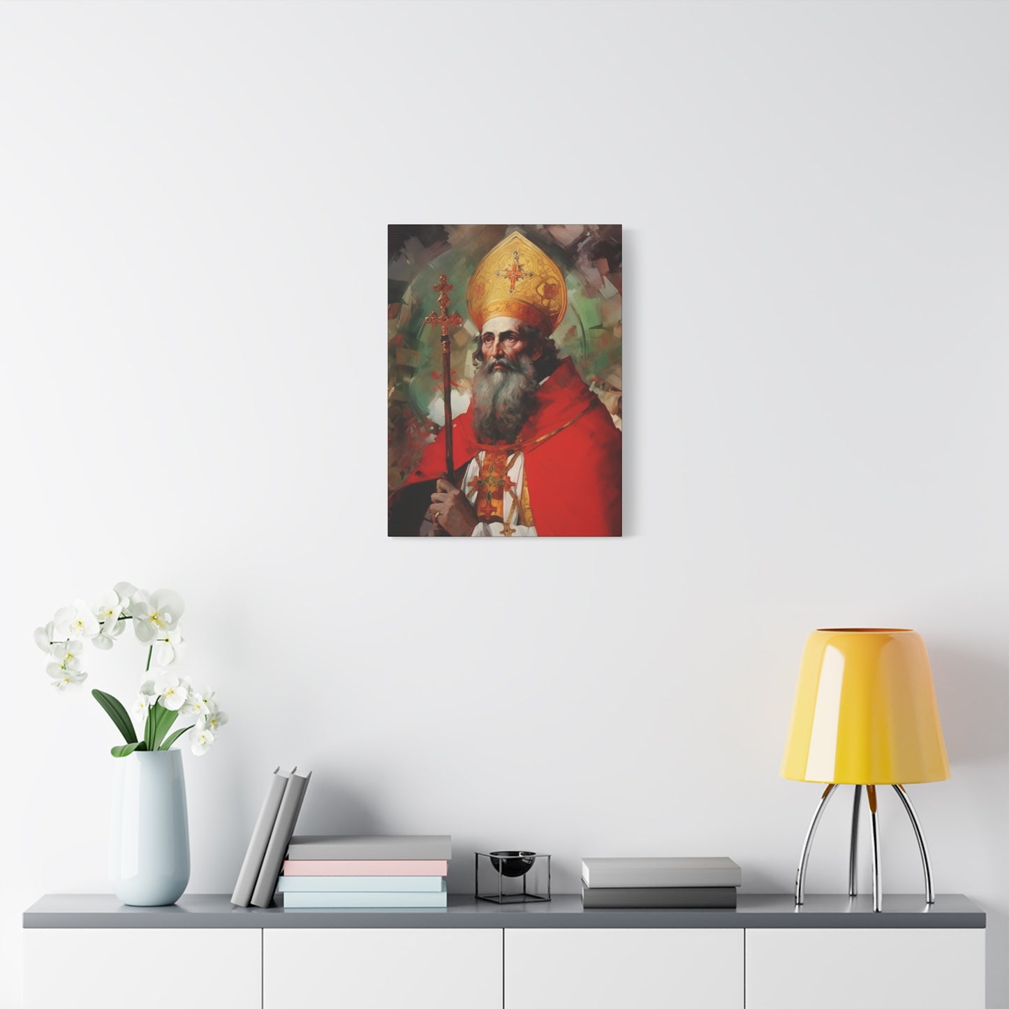 Saint Eusebius of Vercelli Canvas Print - Multiple Sizes - Catholic Home art - Museum Wrapped Canvas - Sanctified Souls Print