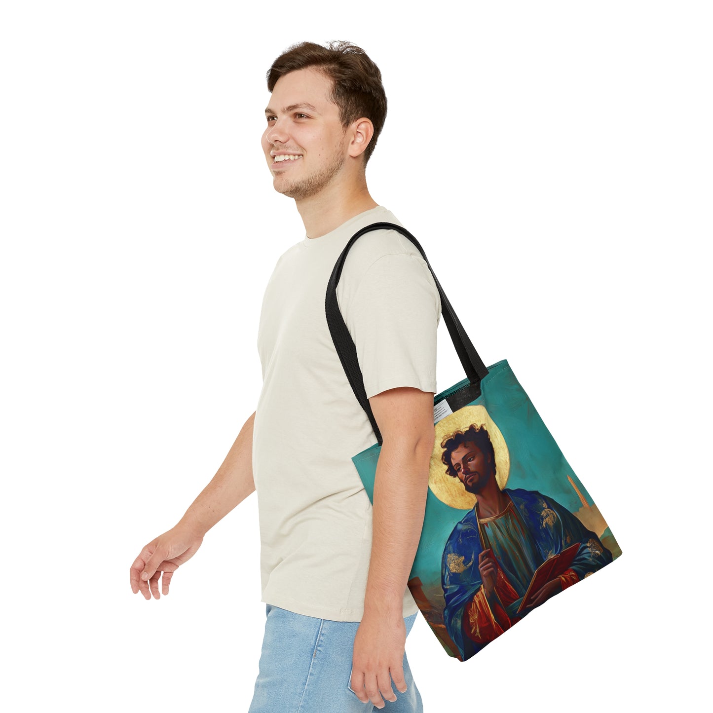 Saint Addal Tote Bag - Large Medium Small Faith Art Bag - Catholic Faith Purse - Religious - Prayer Bag - Devotional Purse