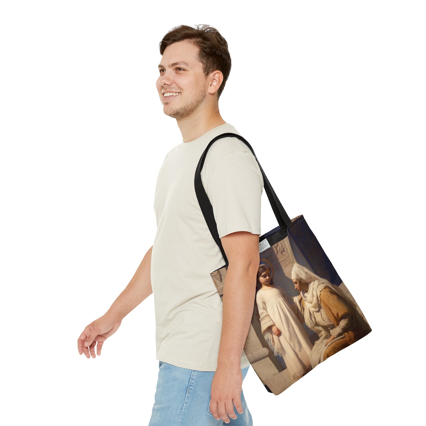 The Feast of the Presentation of the Blessed Mary Tote Bag - Large Medium Small Faith Art Bag - Catholic Faith Purse - Double Sided