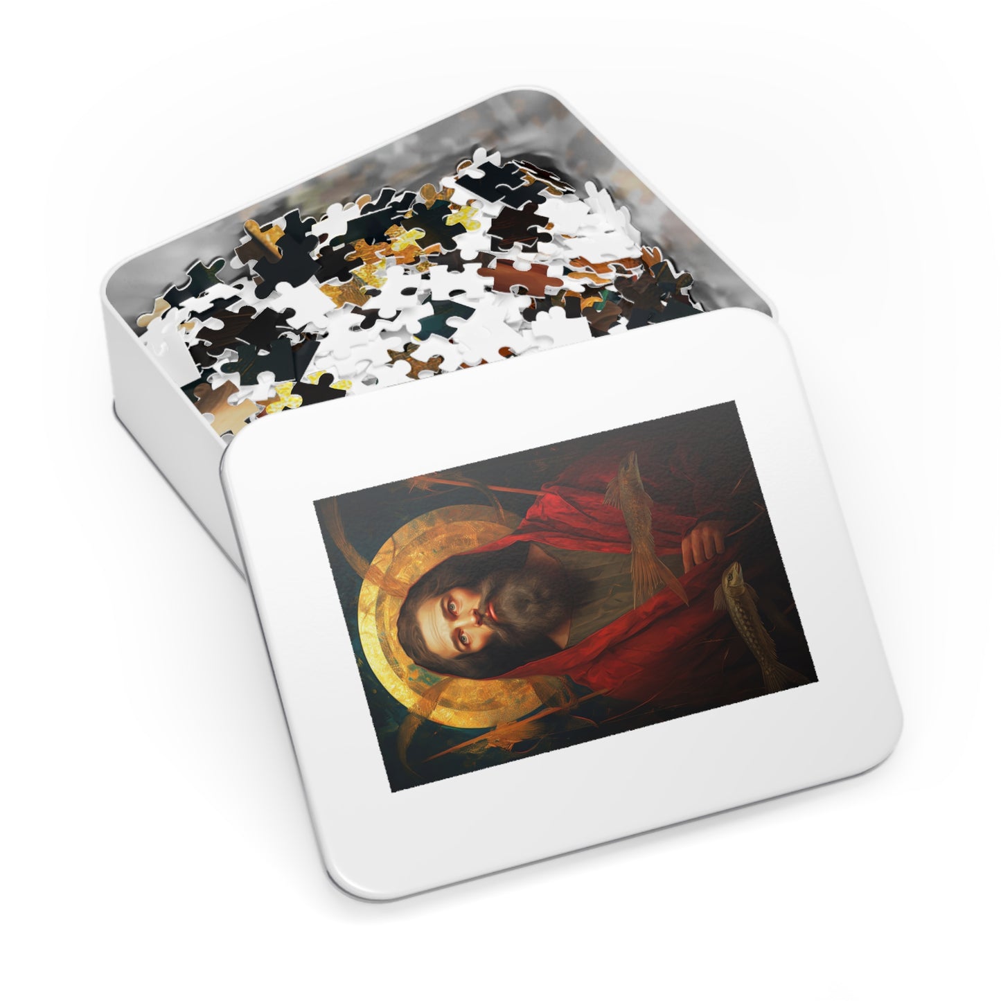 Saint Andrew - Puzzle and Keepsake Tin - Religious Jigsaw Puzzle (30, 110, 252, 500,1000-Piece) - Religious Puzzle