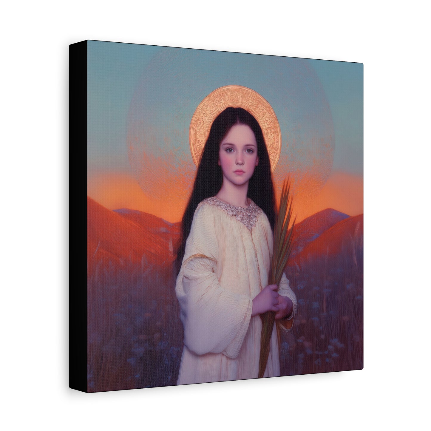 Saint Hope - Multiple Sizes - Catholic Home art - Museum Wrapped Canvas - Sanctified Souls Print - Martyr Saint