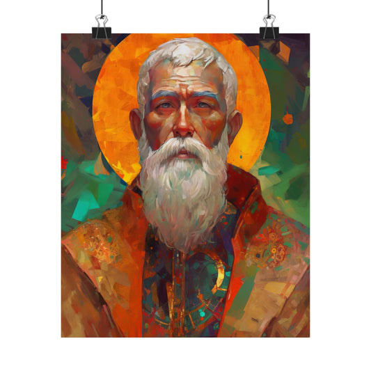 Saint Matthias the Apostle Print - Sanctified Souls Print - Multiple Sizes - Premium Matte Vertical Posters
