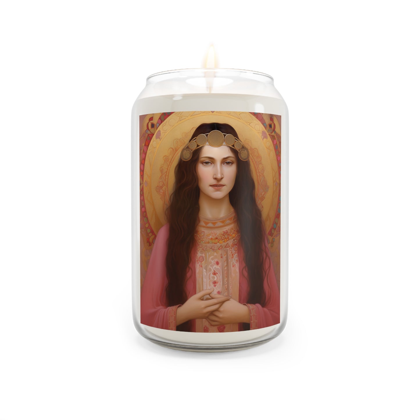 Saint Apollonia  - Scented Prayer Candle, 13.75oz - Tall Size - Religious Prayer Candle - Catholic Art