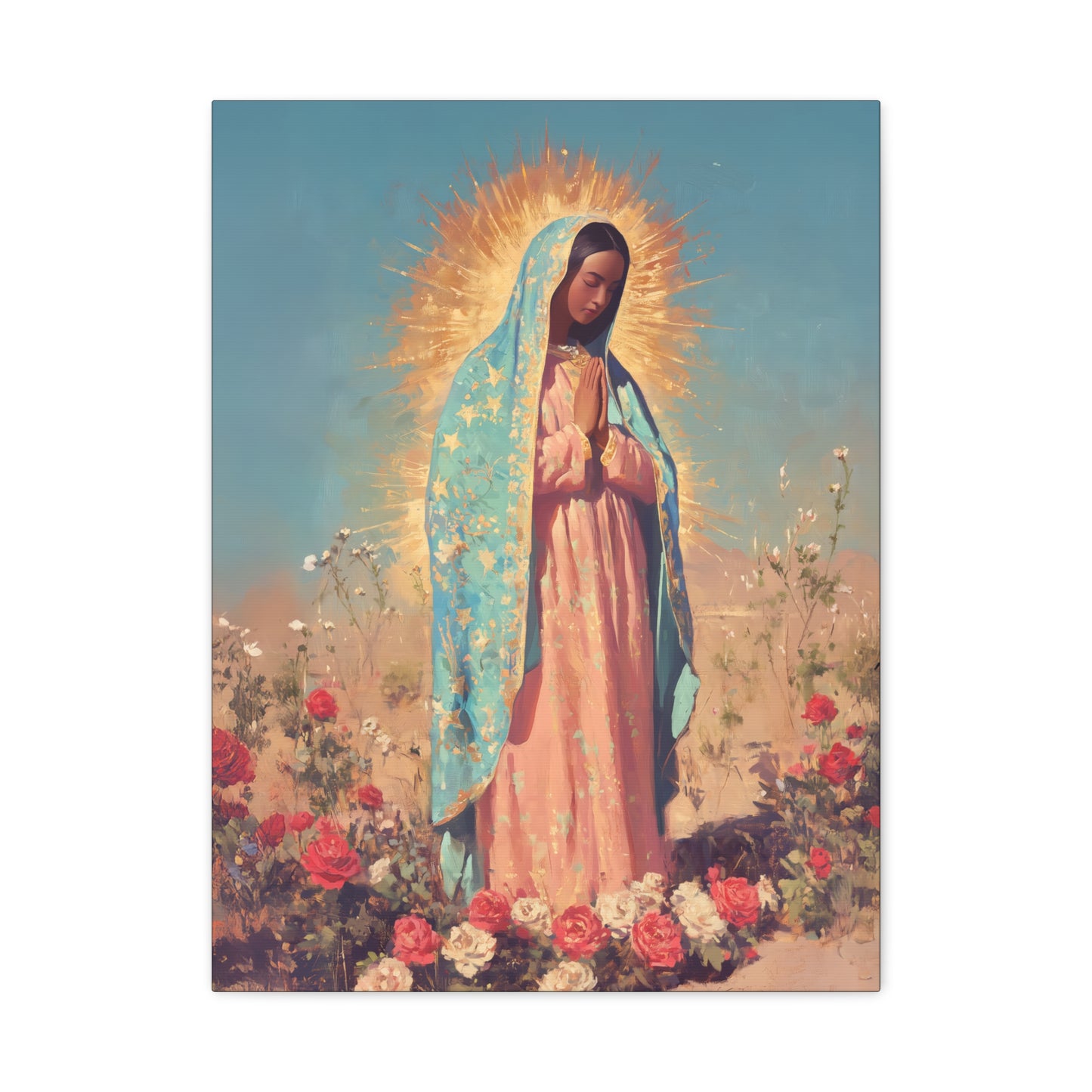Our Lady of Guadalupe - Gallery Wrapped Canvas - Print - Religious Art for your Home - Catholic Art