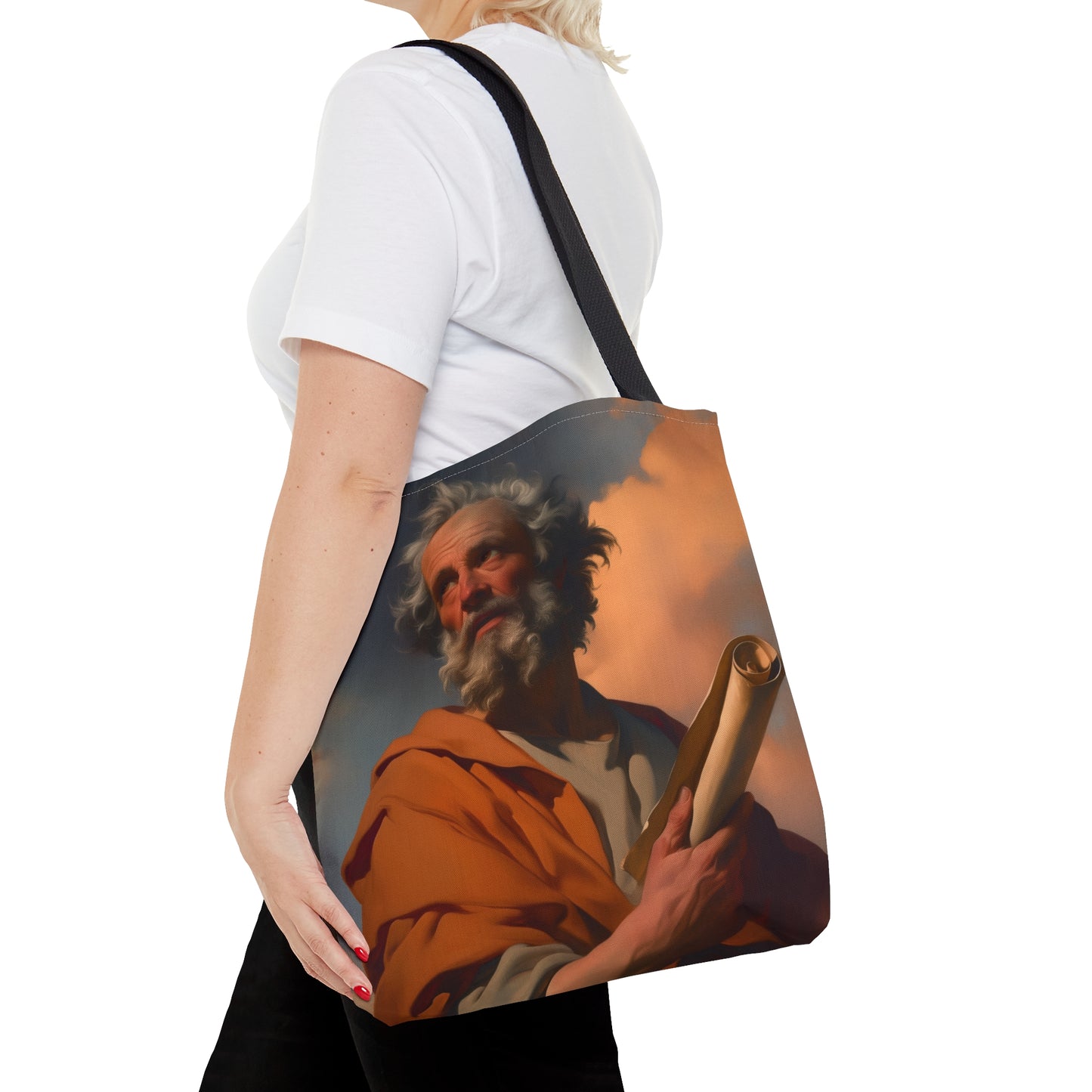Saint Paul the Apostle Tote Bag - Large Medium Small Faith Art Bag - Catholic Faith Purse - Double Sided