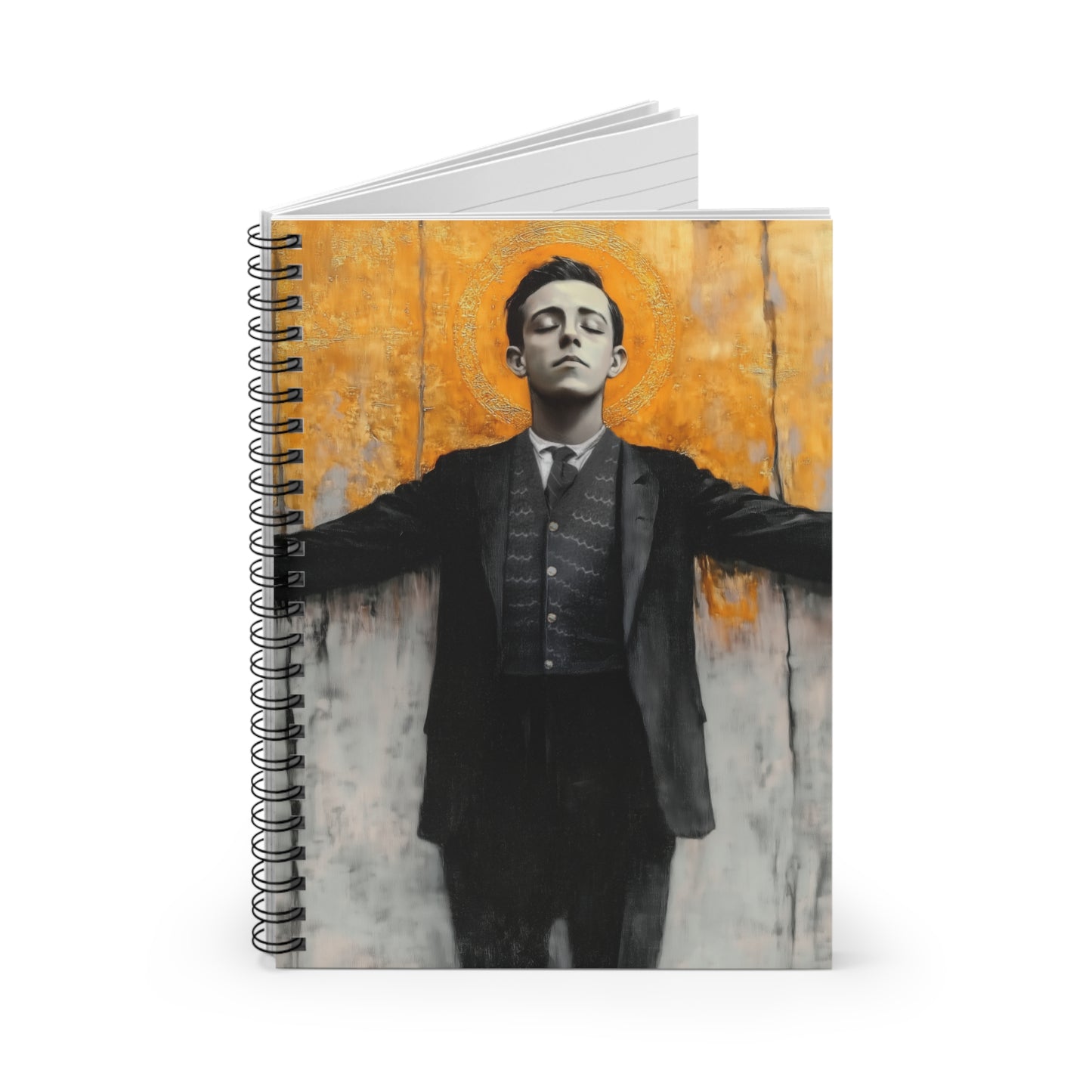 Blessed Miguel Pro - Sanctified Souls Art - Religious Based Notebook - Spiral Notebook - Ruled Line - Prayer
