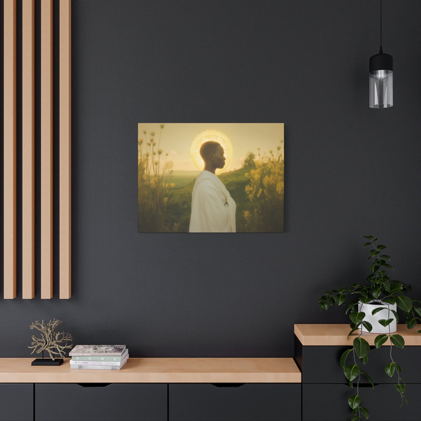 Saint Charles Lwanga -  Museum Wrapped Canvas - Sanctified Souls Print - Religious Art for your Home - Catholic Patron Saint Art