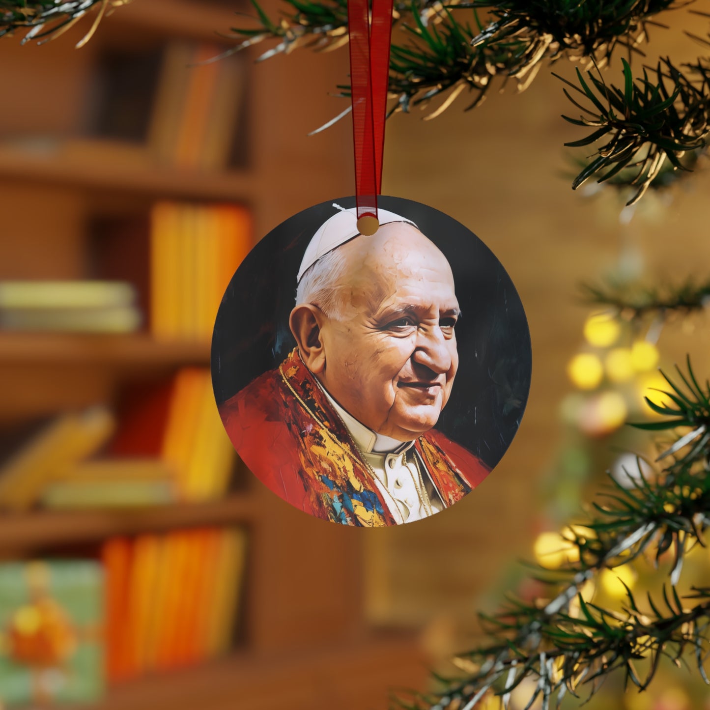 Saint Pope John XXIII  - Religious Holiday Christmas Ornament and Keepsake - Double sided Keepsake Religious Ornament