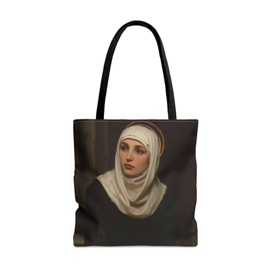 Saint Angela Merici Tote Bag - Purse - Three sizes - Large Medium Small Faith Art Bag - Catholic faith carry-all purse - Double Sided