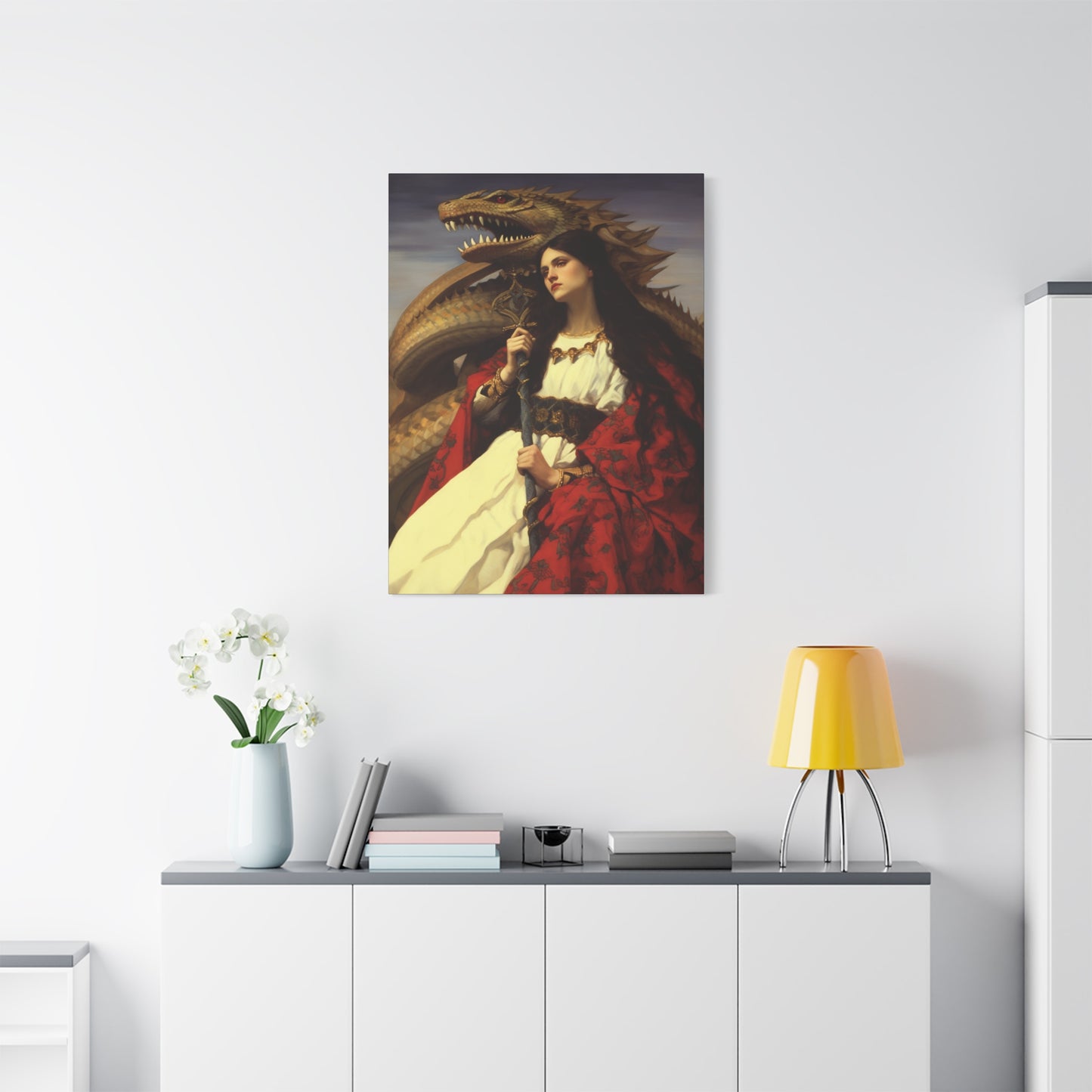Saint Martha of Bethany Canvas Print - Multiple Sizes - Catholic Home art - Museum Wrapped Canvas - Sanctified Souls Print