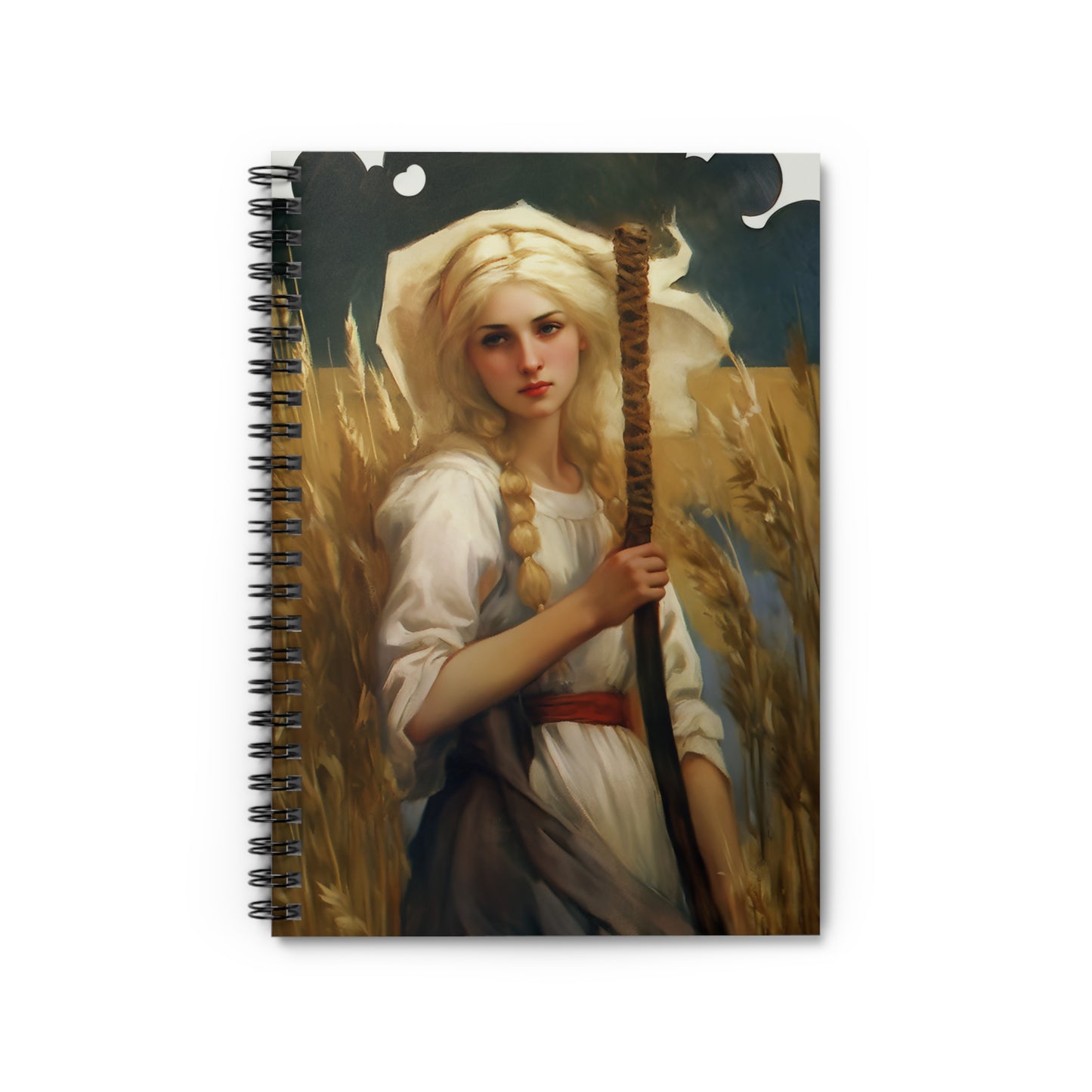 Saint Notburga Journal - Sanctified Souls Art - Religious Based Notebook - Spiral Notebook - Ruled Line