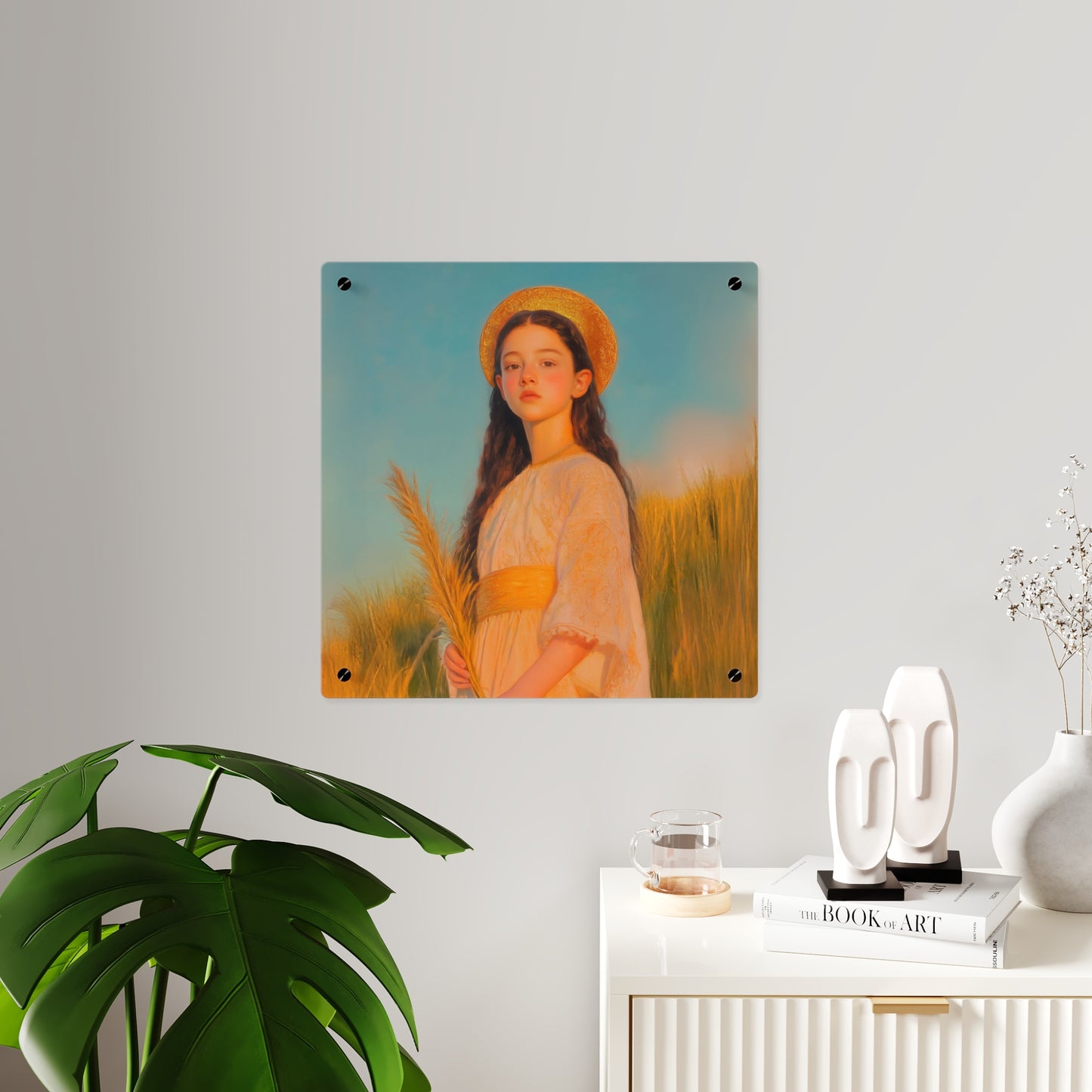 Saint Faith Wall Art Panel - Ready to Hang Acrylic Print - Catholic Saint Art - Patron Saint Print - Martyr of the Church Art