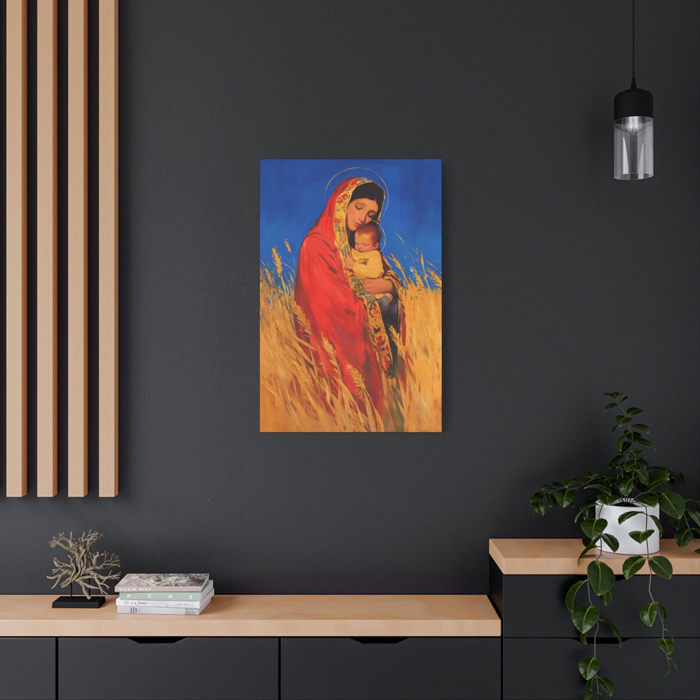 Our Lady of the Harvest  - Multiple Sizes - Catholic Home art - Museum Wrapped Canvas - Sanctified Souls Print
