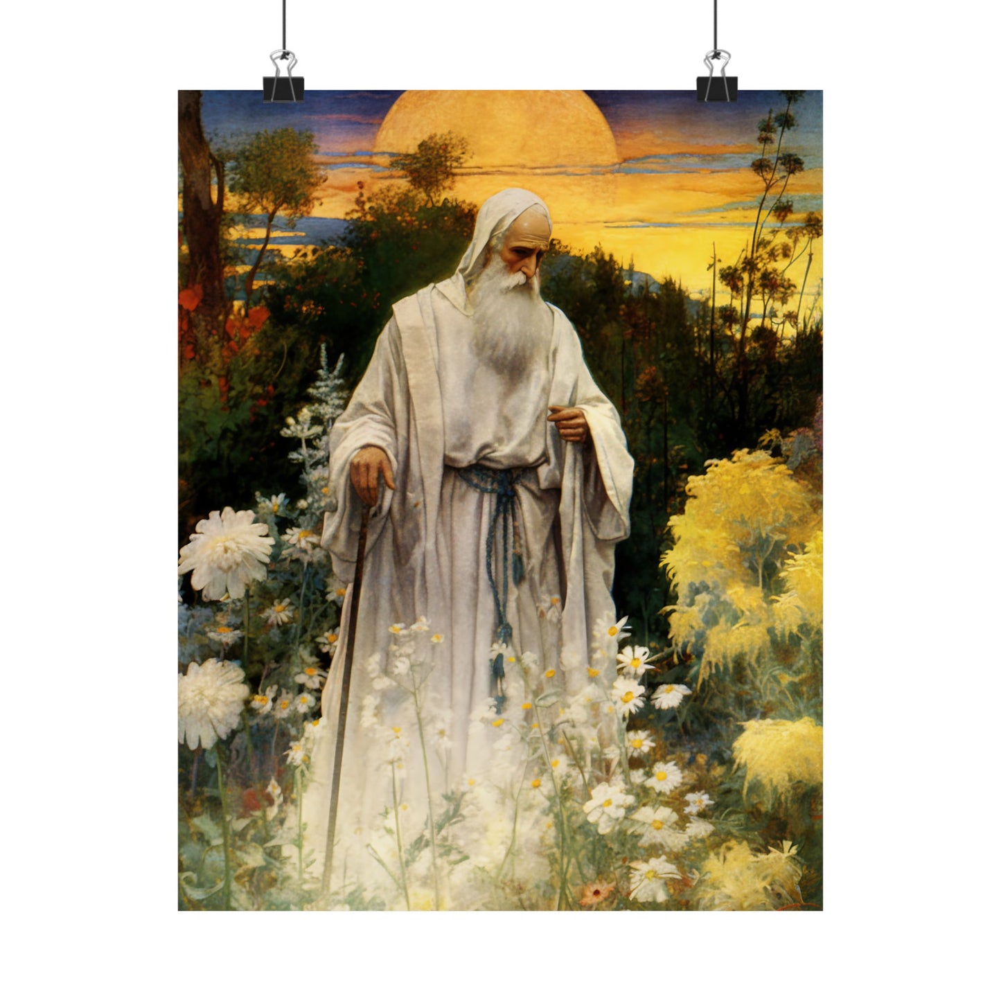 Saint Phocas the Gardener Print - Sanctified Souls Print - Multiple Sizes - Premium Matte Vertical Posters