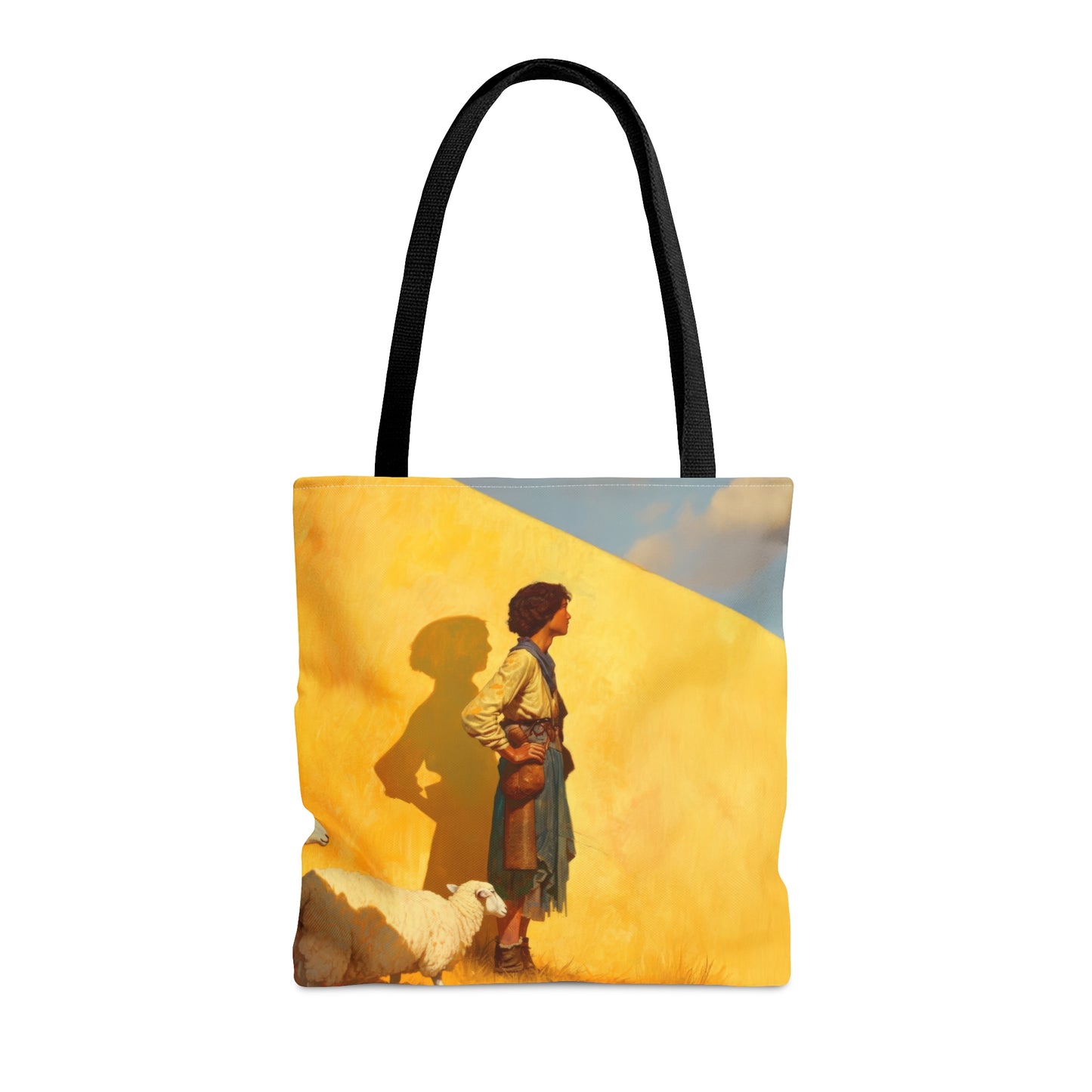 David, son of Jesse - Tote Bag - Large Medium Small Faith Art Bag - Bible Study Faith Purse - Double Sided