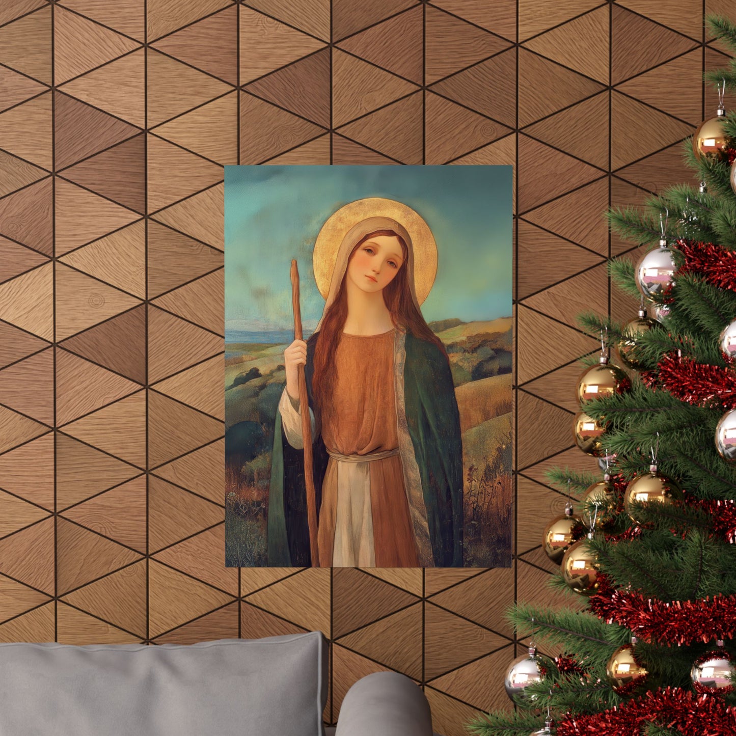 Saint Breage // Saint Breaca - Sanctified Souls Print - Multiple Sizes - Premium Matte Vertical Posters