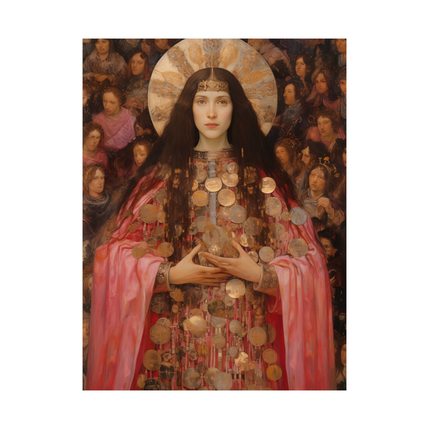 Saint Praxedes Print - Sanctified Souls Print - Multiple Sizes - Premium Matte Vertical Posters