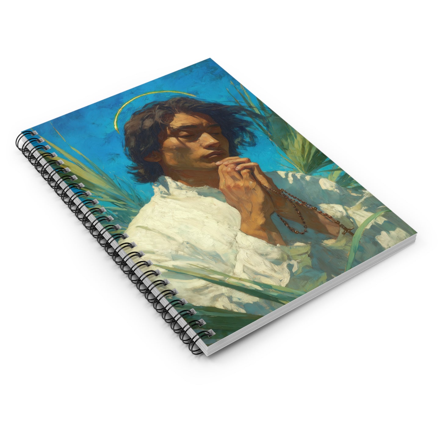 Saint Lorenzo Ruiz - Sanctified Souls Art - Religious Based Notebook - Spiral Notebook - Prayer journal - Martyr Art