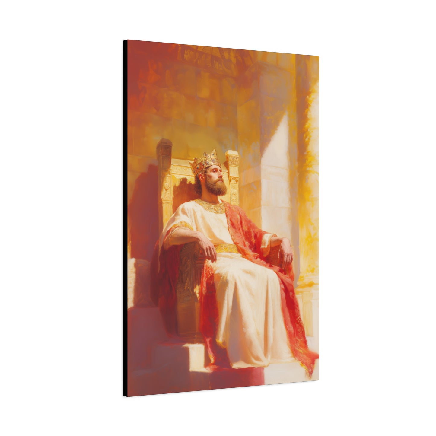 King Solomon: Keeper of God's Understanding - Gallery Wrapped Canvas - Print - Religious Art for your Home - Catholic Art