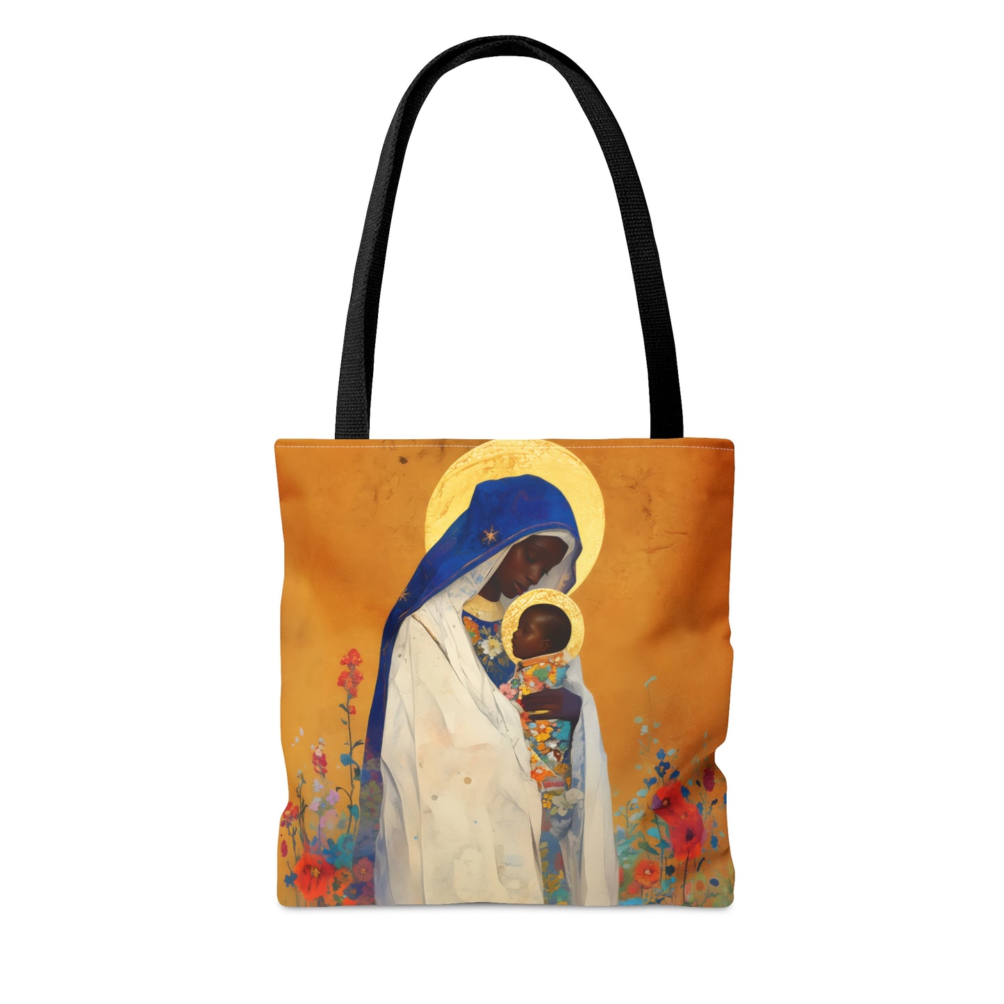 The Divine Embrace- Our Lady of Kibeho's Love Tote Bag - Large Medium Small Faith Art Bag - Catholic Faith Purse - Religious Carry All