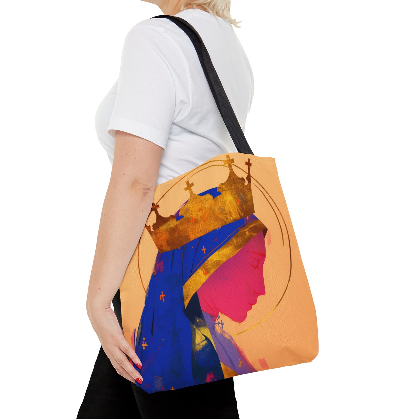 Mother Mary -  Source of Eternal Grace Tote Bag - Large Medium Small Faith Art Bag - Catholic Faith Purse - Religious Carry All