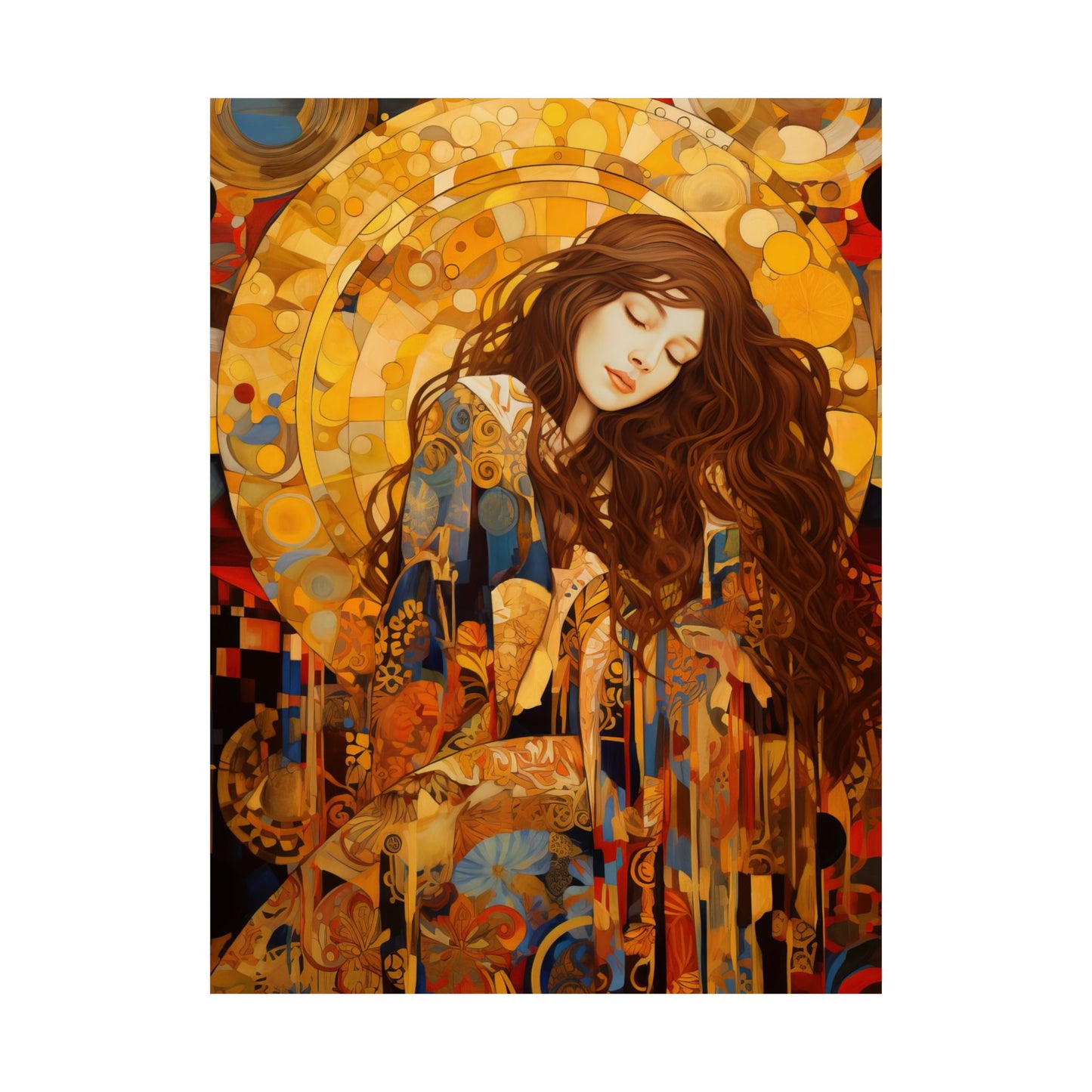 Embodied Grace: Mary Magdalene's Resilience Print - Sanctified Souls Print - Multiple Sizes - Premium Matte Vertical Posters