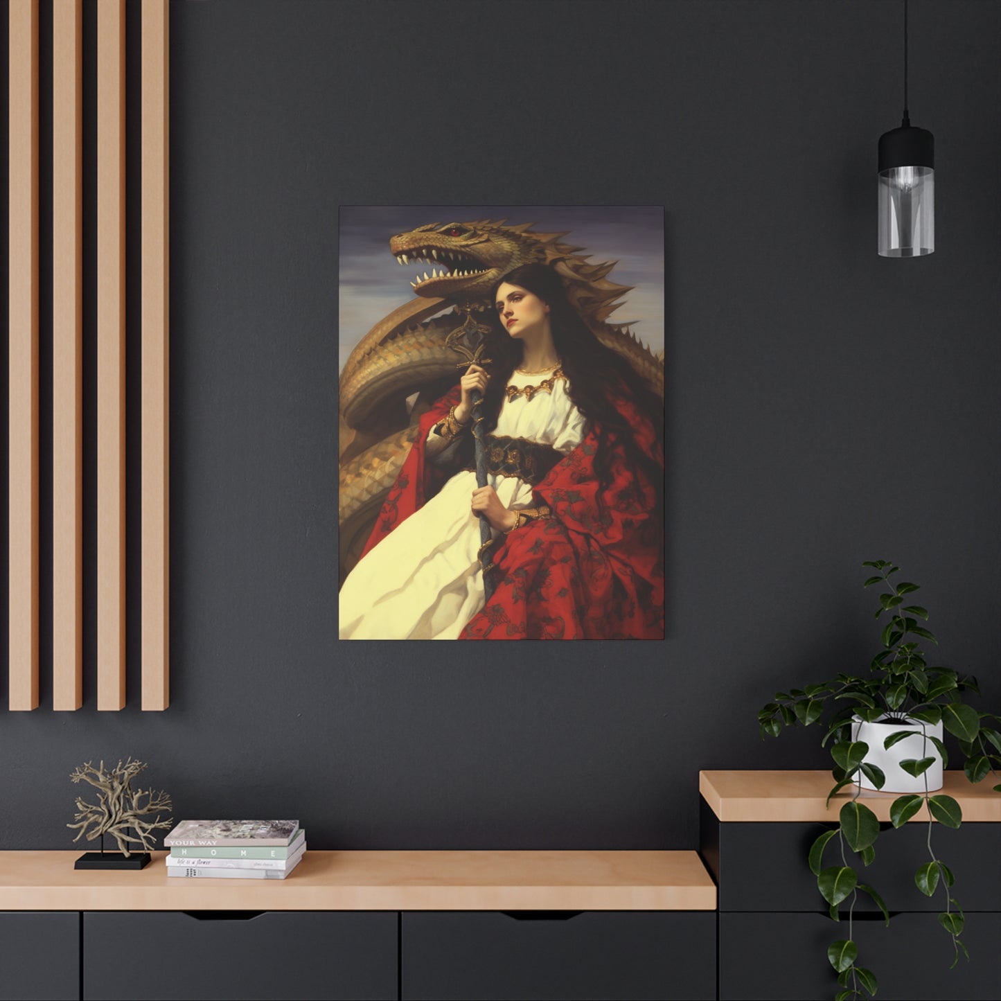 Saint Martha of Bethany Canvas Print - Multiple Sizes - Catholic Home art - Museum Wrapped Canvas - Sanctified Souls Print